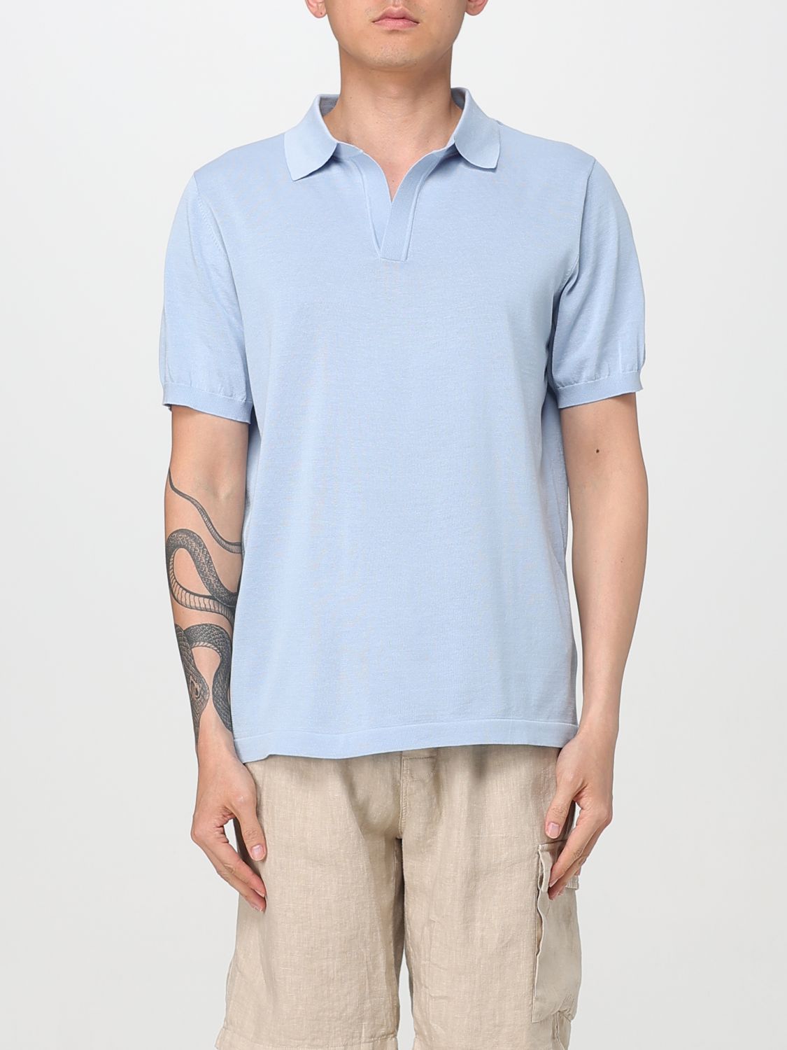 Mc2 Saint Barth Polo Herren Farbe Hellblau