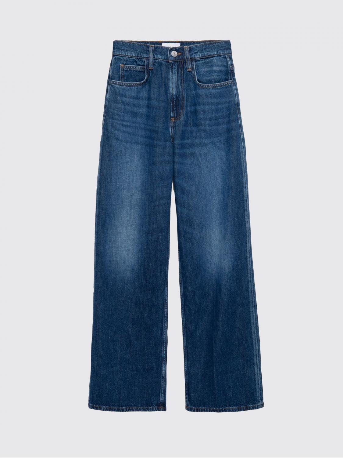 Frame Jeans Woman Color Denim In Blue