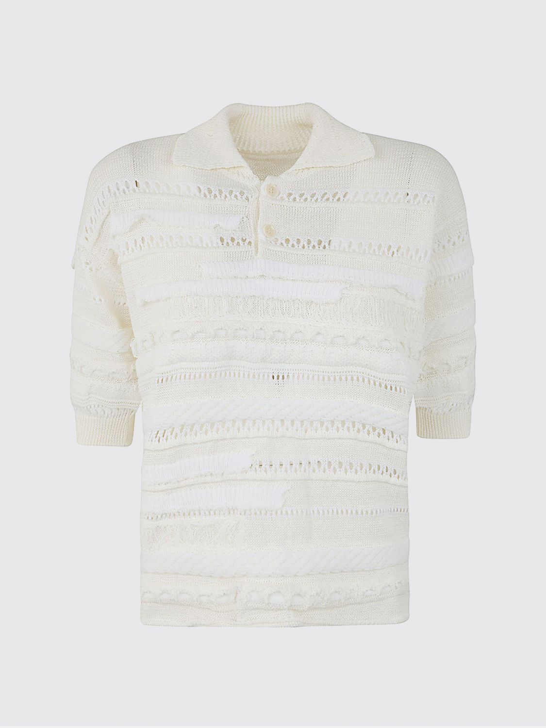 Y's Half Sleeve Pull Over With Collar In Neutral