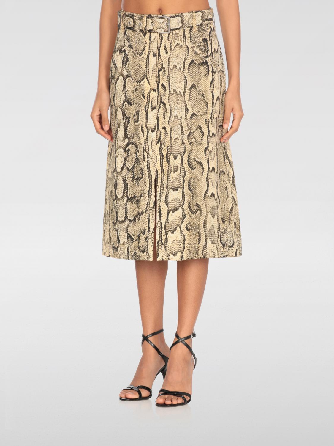 Dries Van Noten Sheraz Python Skirt Skirts Animalier In Neutral