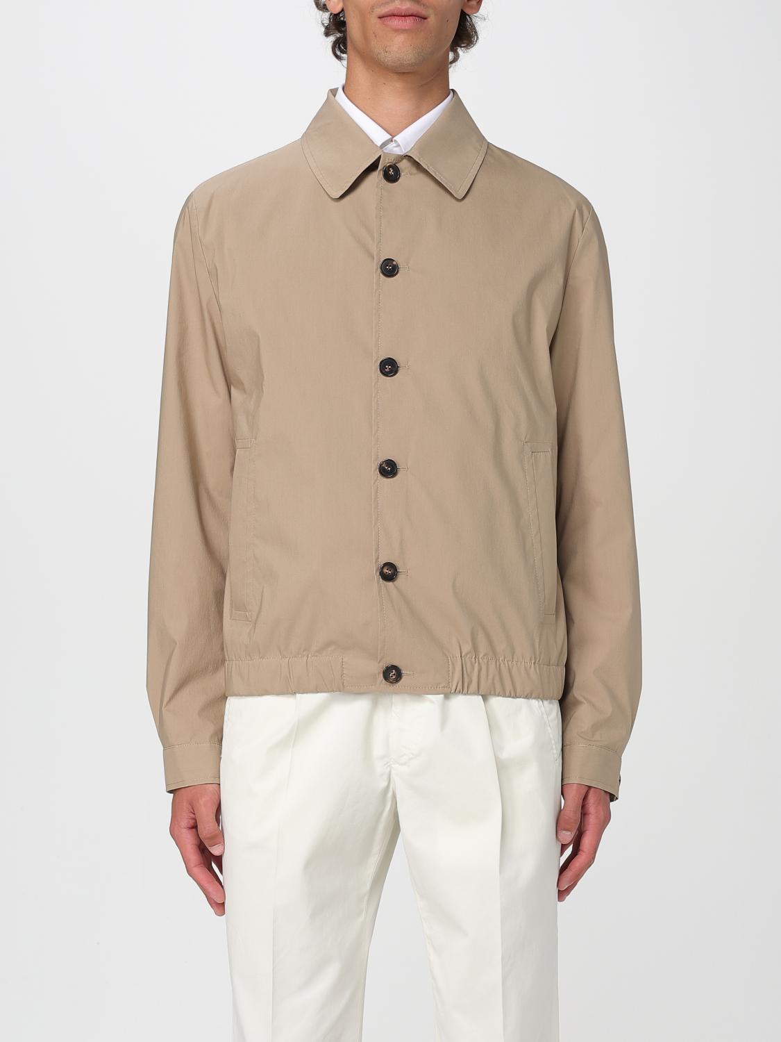 Incotex Lightweight Bomber Jacket In Neutral