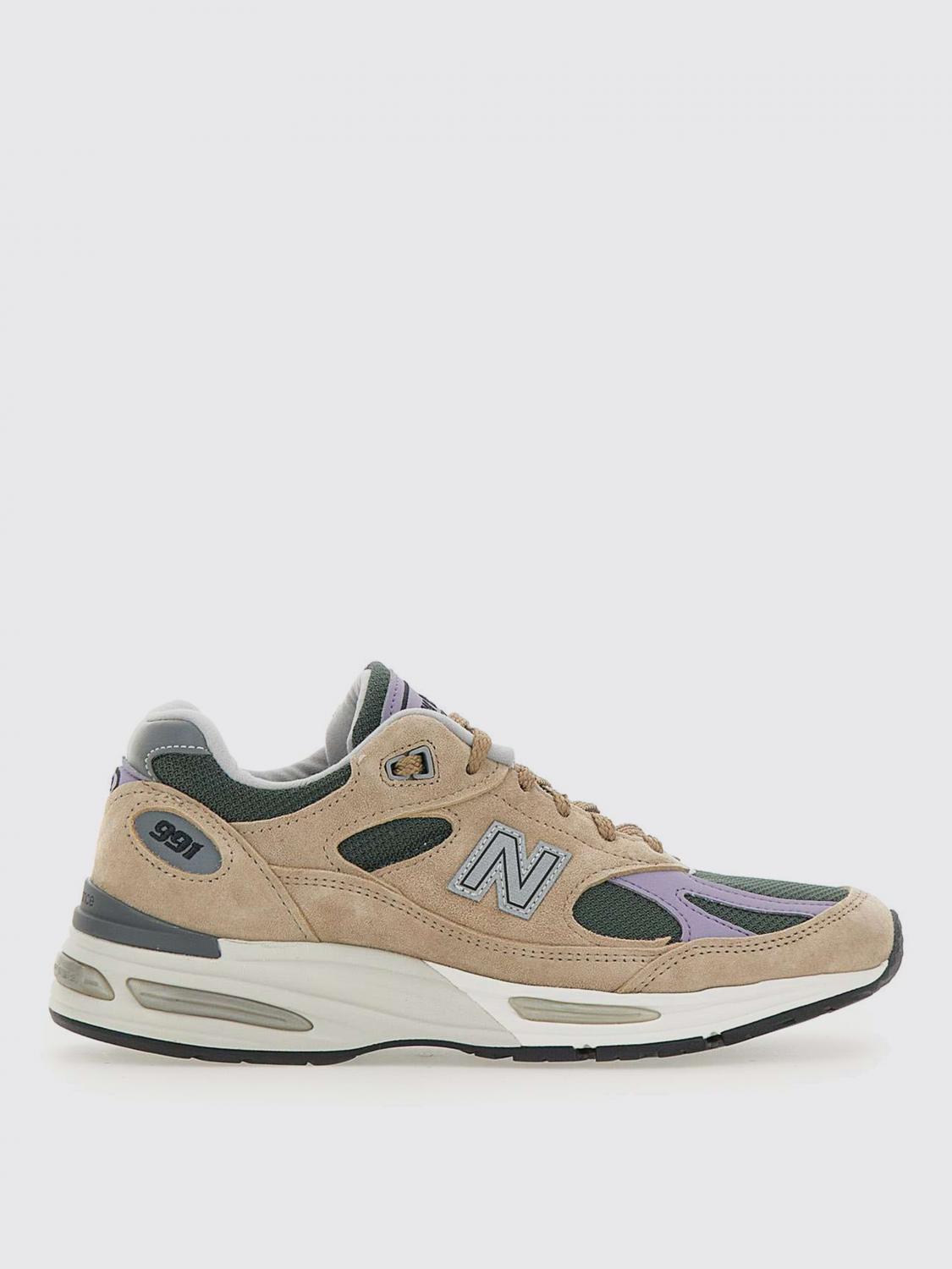 New Balance Slip-on Sneakers With Suede And Mesh In Neutral