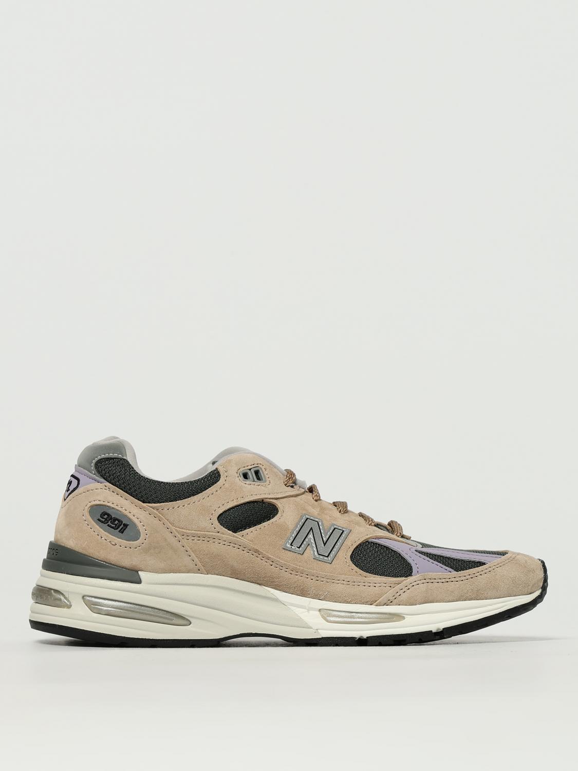 New Balance Slip-on Sneakers With Suede And Mesh In Neutral