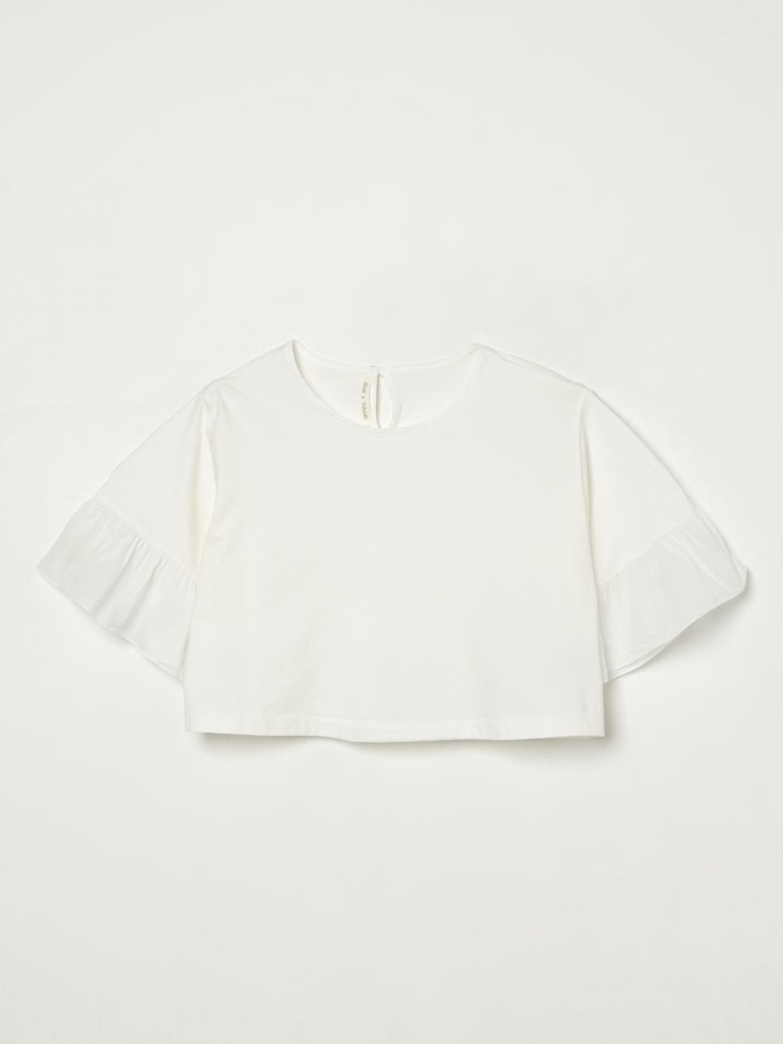 Zhoe & Tobiah Top  Kids Color White