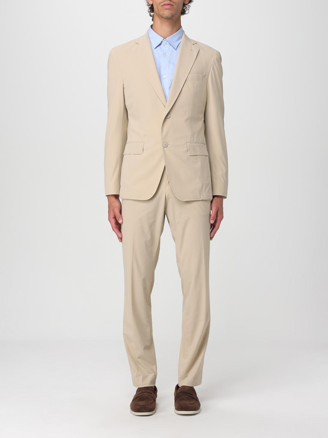Hugo Boss Suit Boss Men Color Beige In White