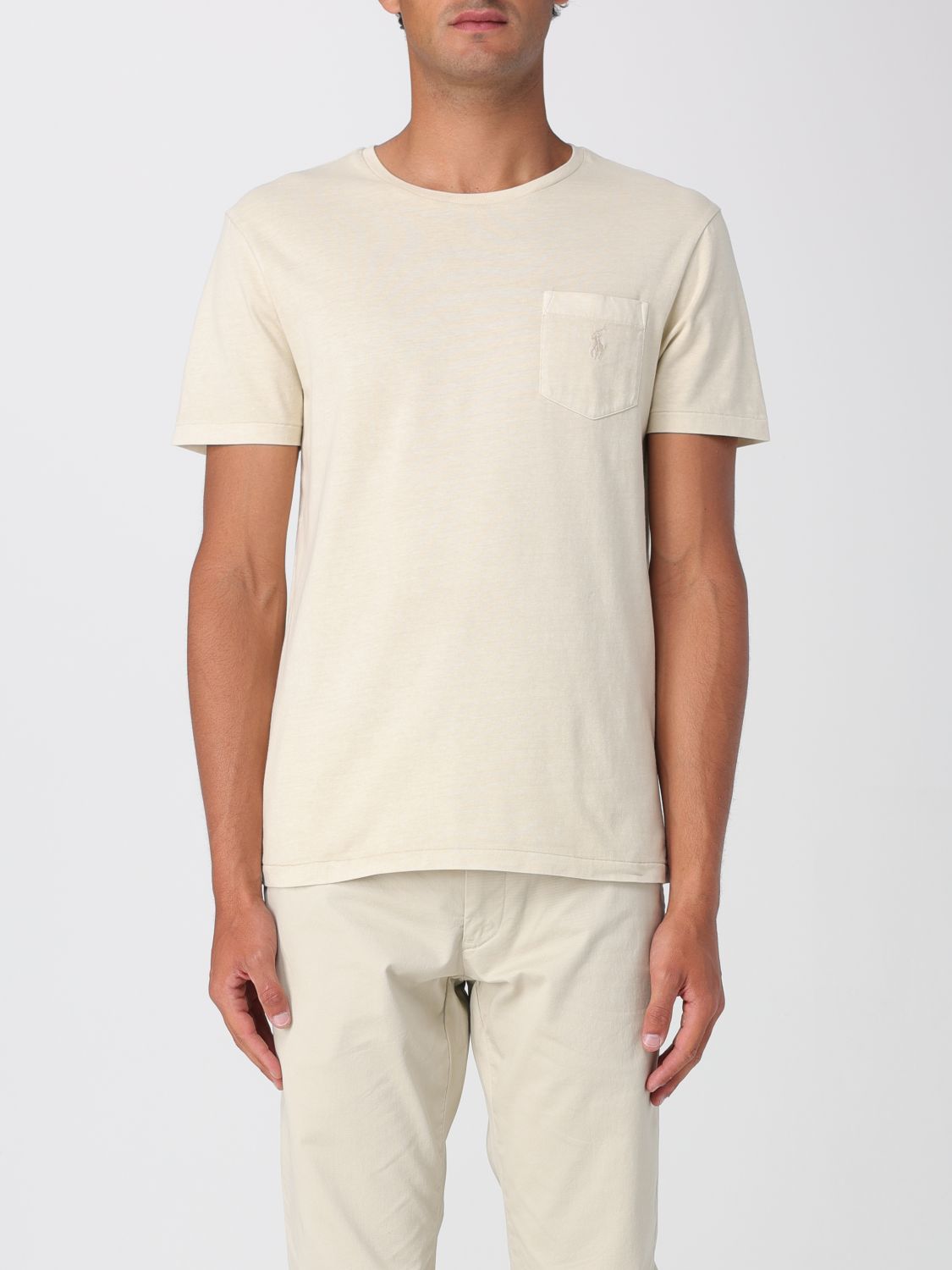 Polo Ralph Lauren T-shirt Men Color Beige In Neutral