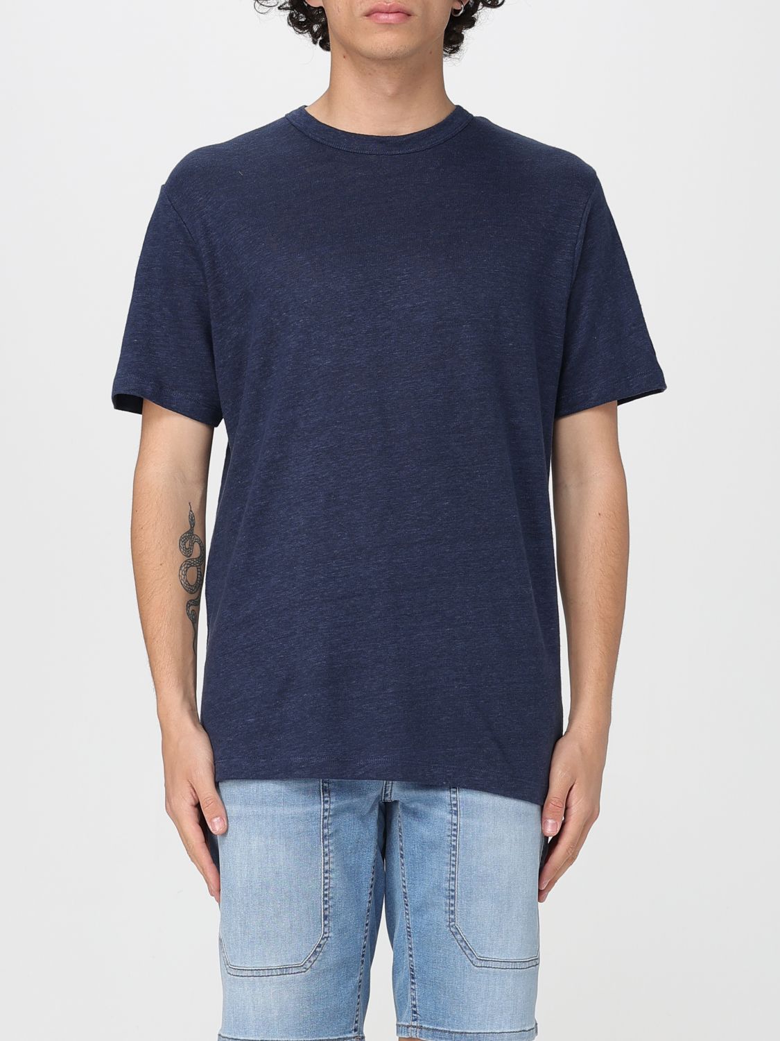 Shop Mc2 Saint Barth T-shirt Men Color Navy