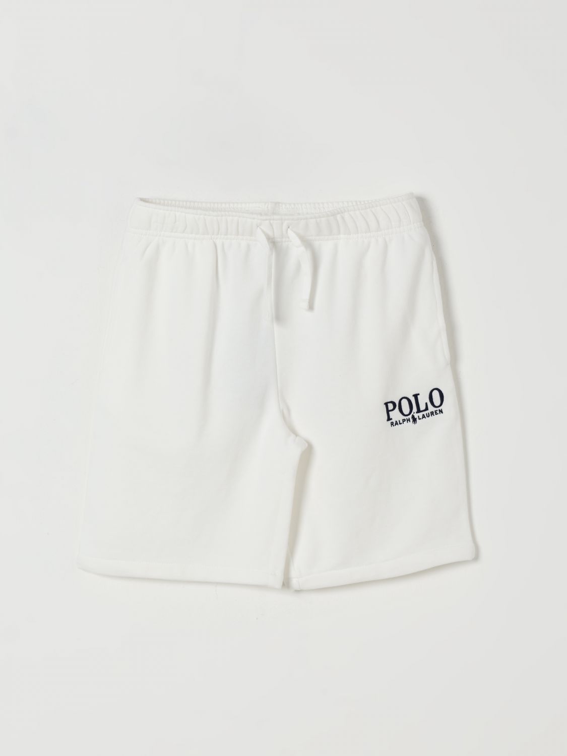 Polo Ralph Lauren Embroidered-logo Shorts In White