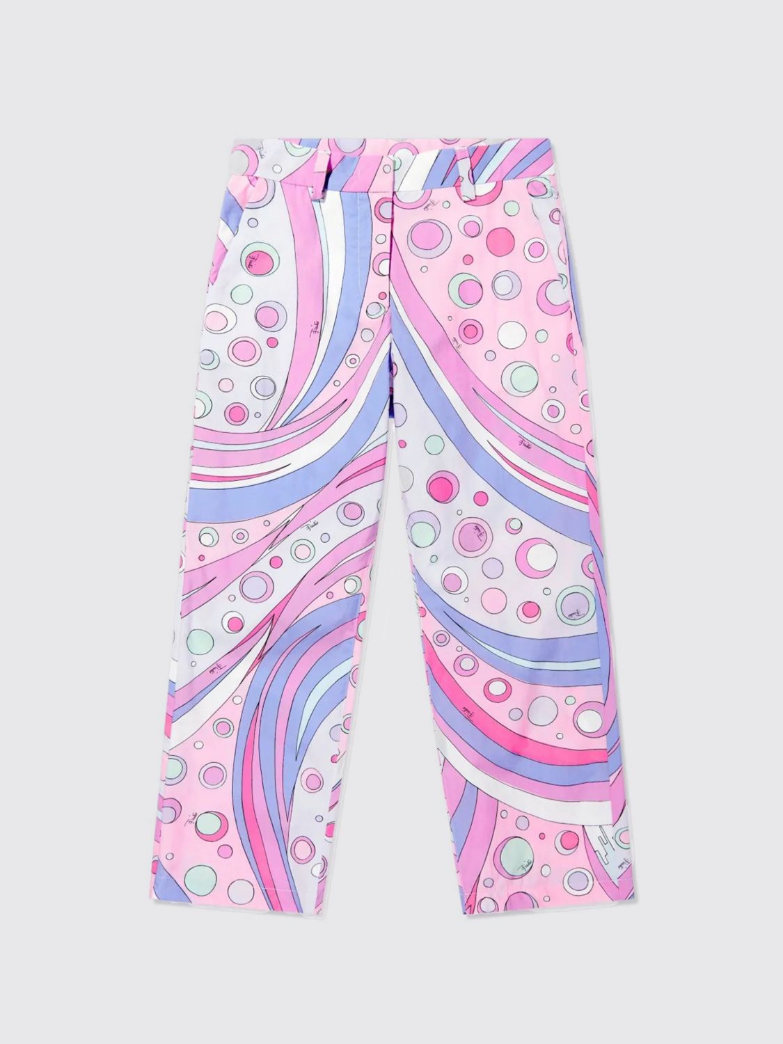 Pucci Girls Cotton Fontane Print Trousers