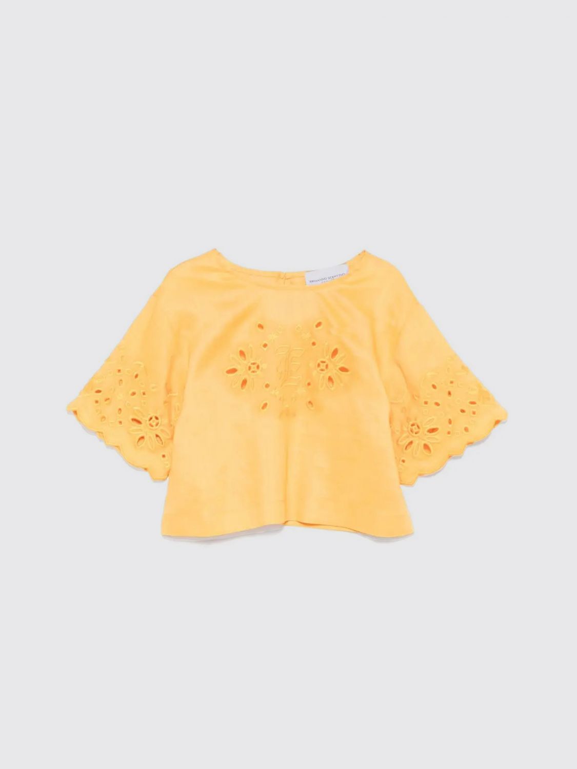 ERMANNO SCERVINO T-SHIRT ERMANNO SCERVINO KIDS COLOR YELLOW G97633003