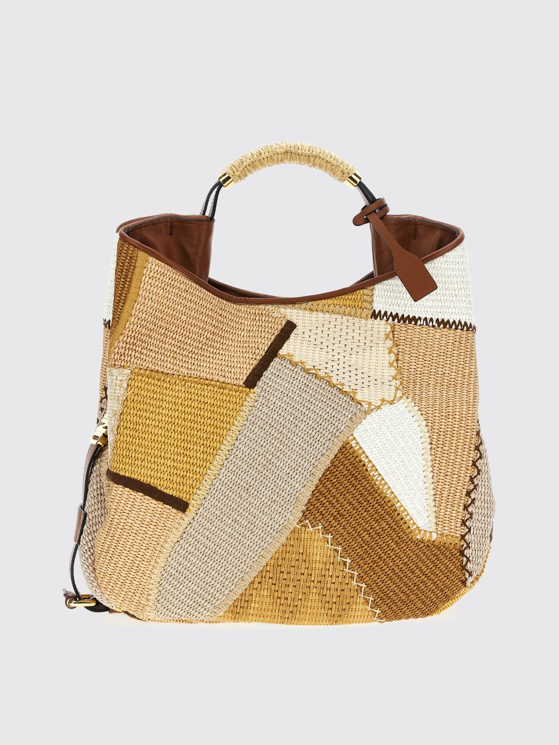 Moschino Handle Me Interwovened Top Handle Bag