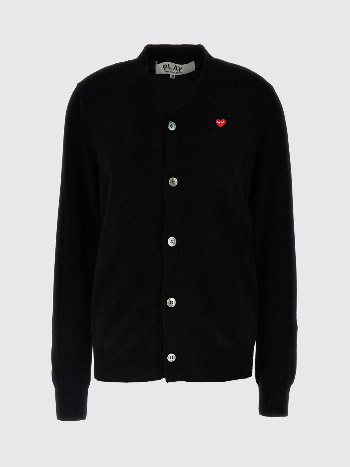 Comme Des Garçons Play Cardigan Comme Des Garcons Play Woman Color Black In Black