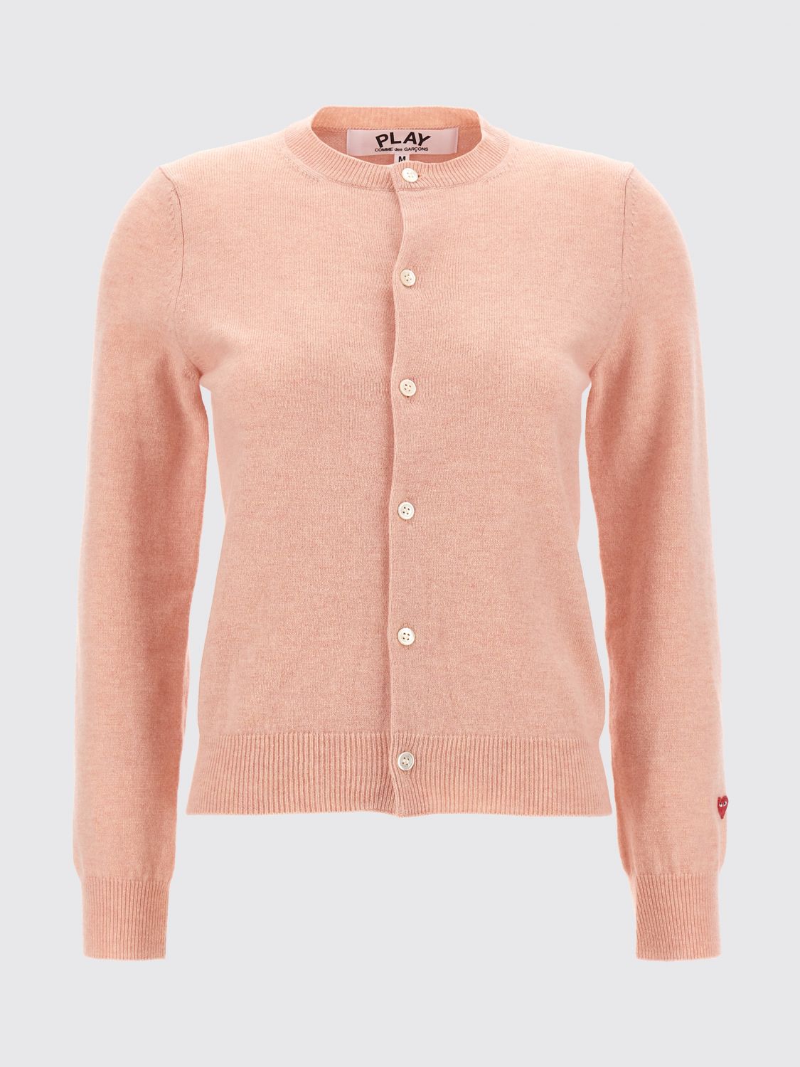 Comme Des Garçons Play Cardigan Comme Des Garcons Play Woman Color Pink In Pink