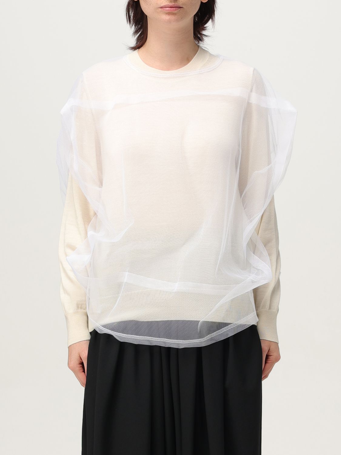 Comme Des Garçons Strickjacke Comme Des Garcons Damen Farbe Weiss In White