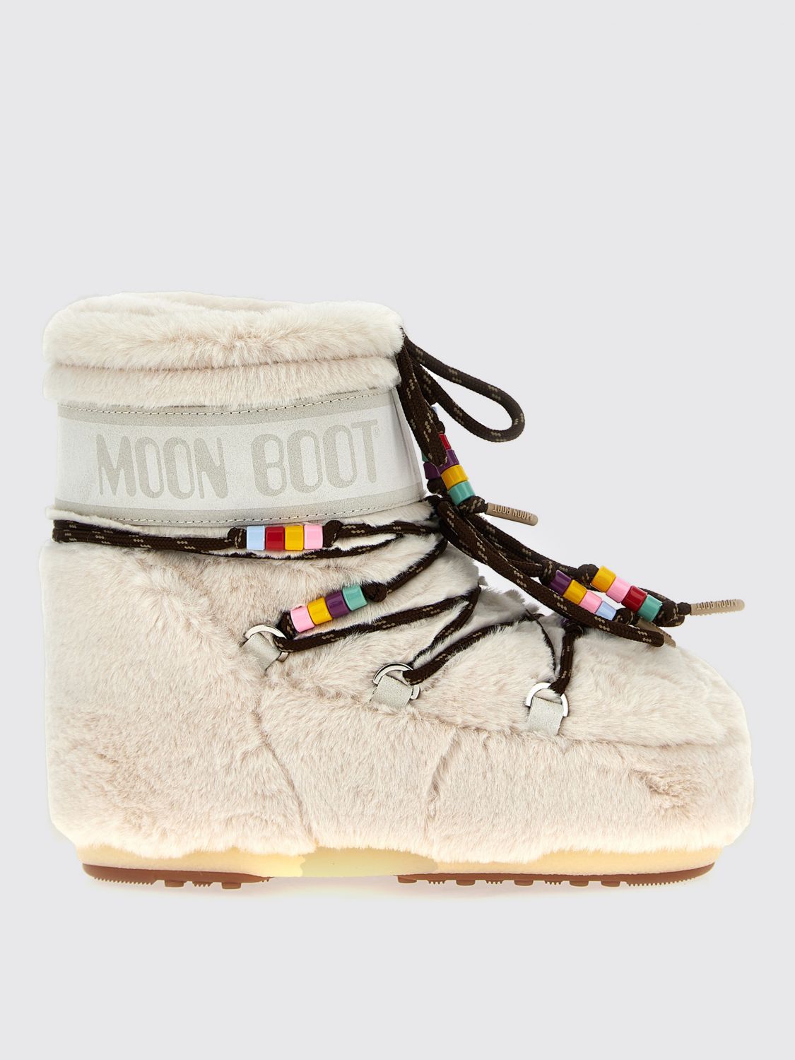 Moon Boot Ankle Boots With Decorative Laces