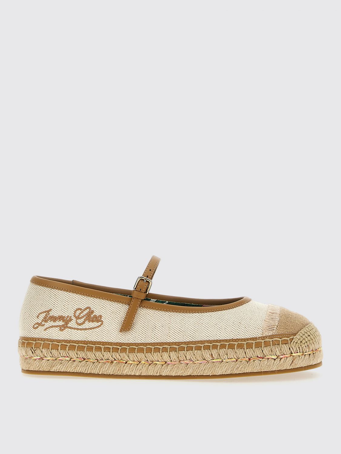 Jimmy Choo Canvas Sky Espadrilles Round Toe