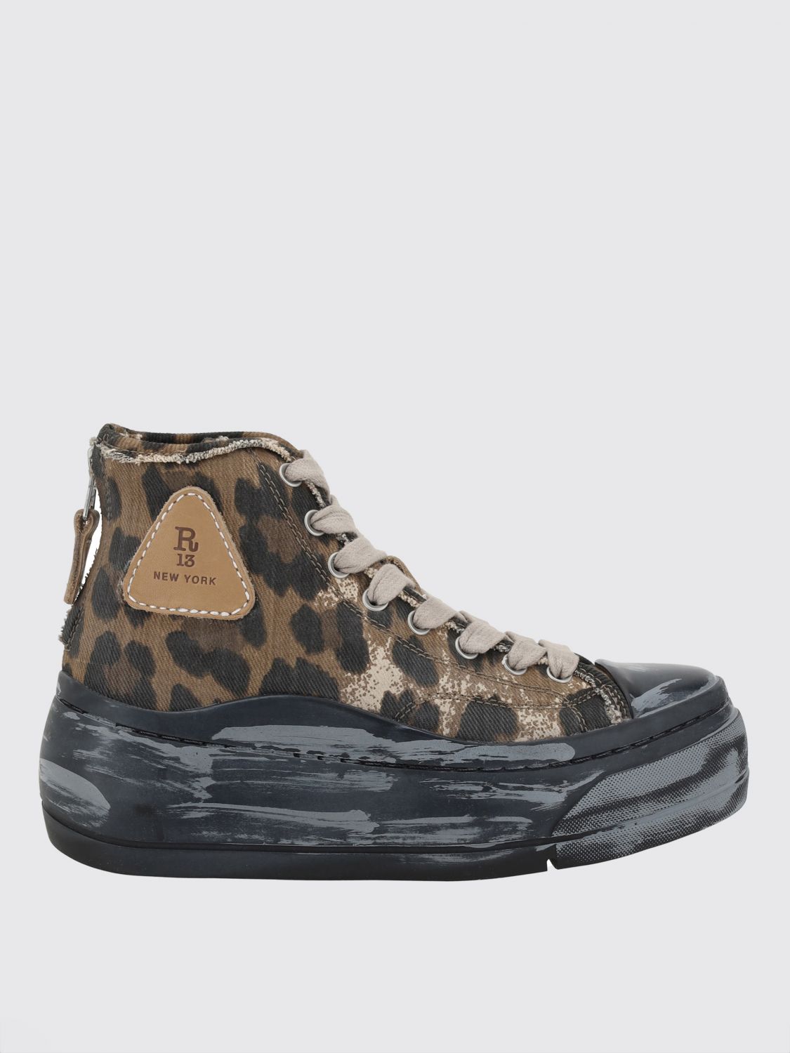 R13 Trainers Kurt  In Canvas