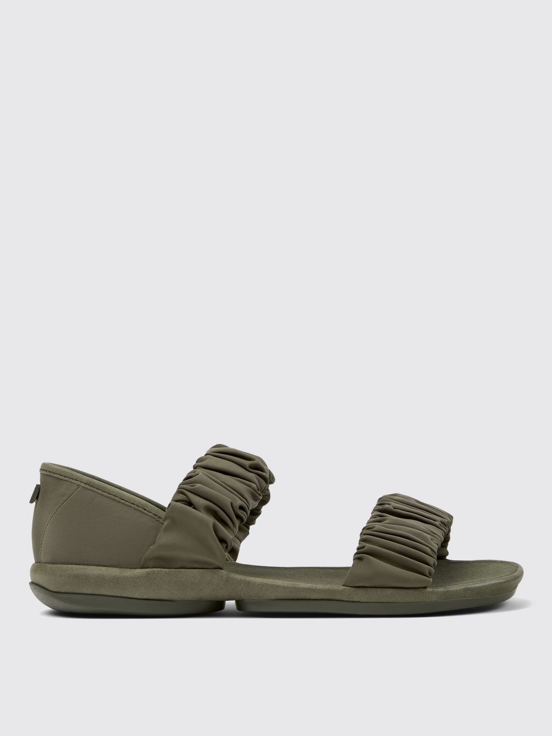 Shop Camper Flat Sandals Woman Color Green