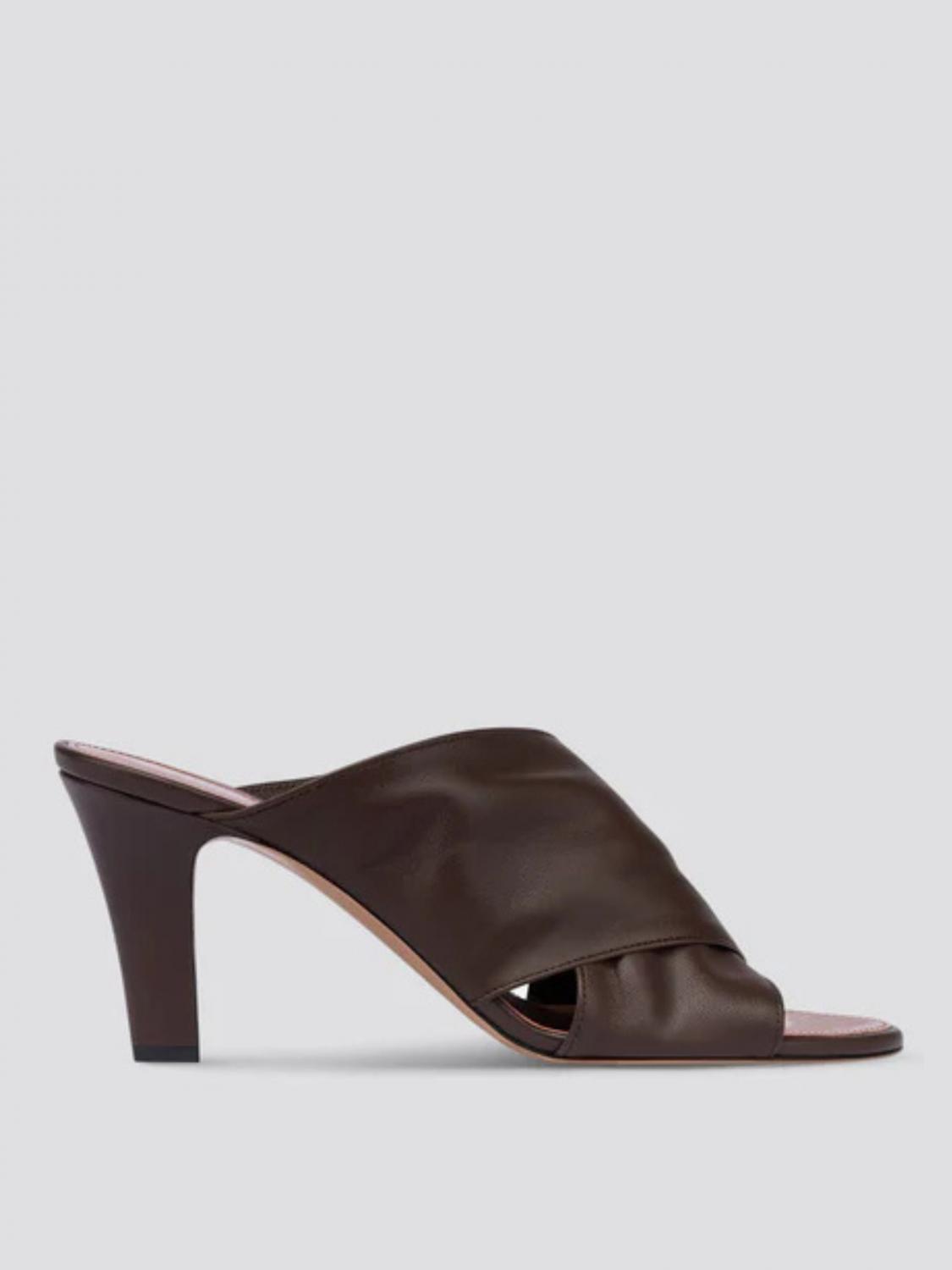 Paris Texas Maria Mule 75 Slipper-mule In Brown Leather