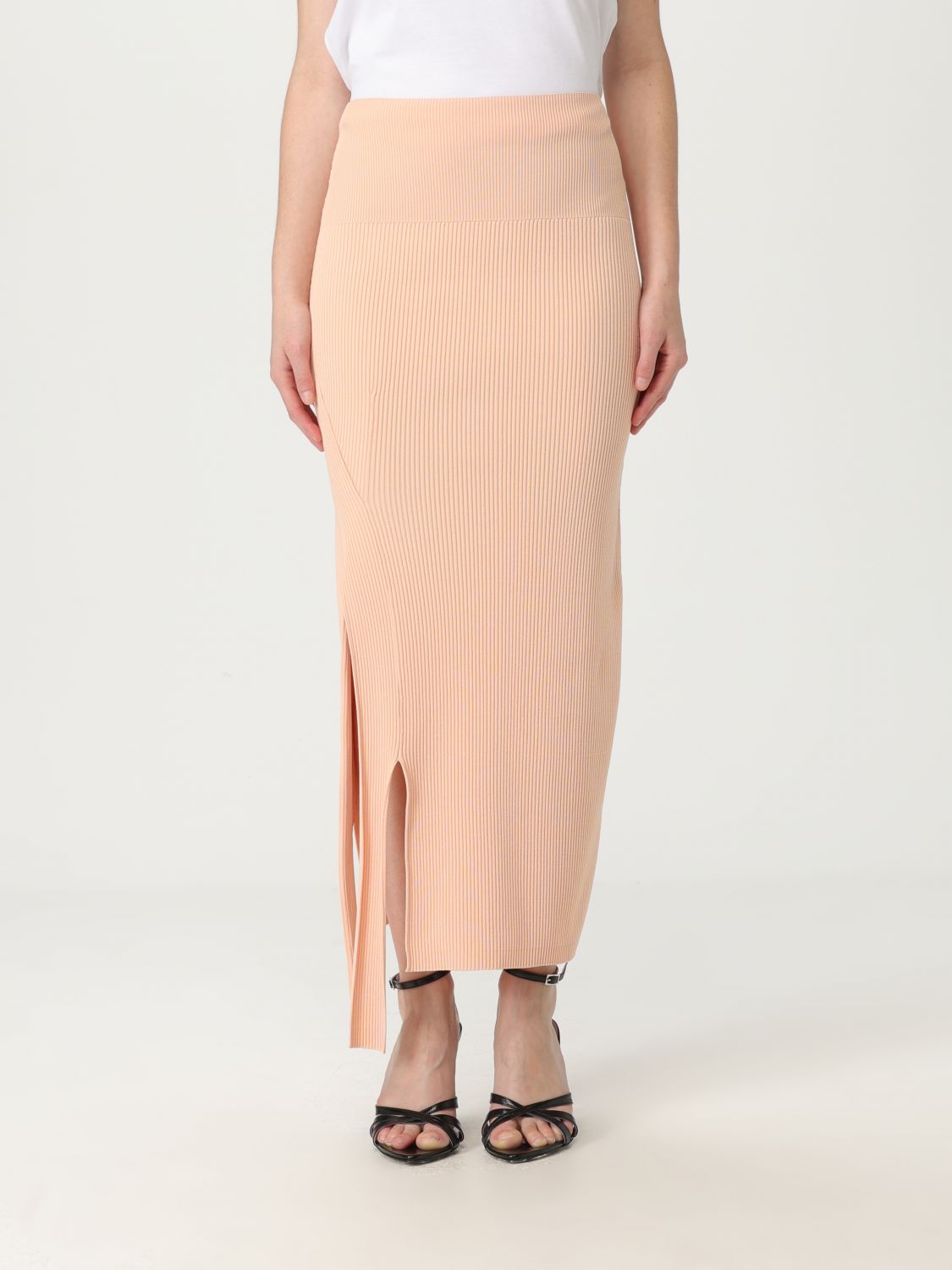 Shop Victoria Beckham Skirt Victoria Woman Color Pink