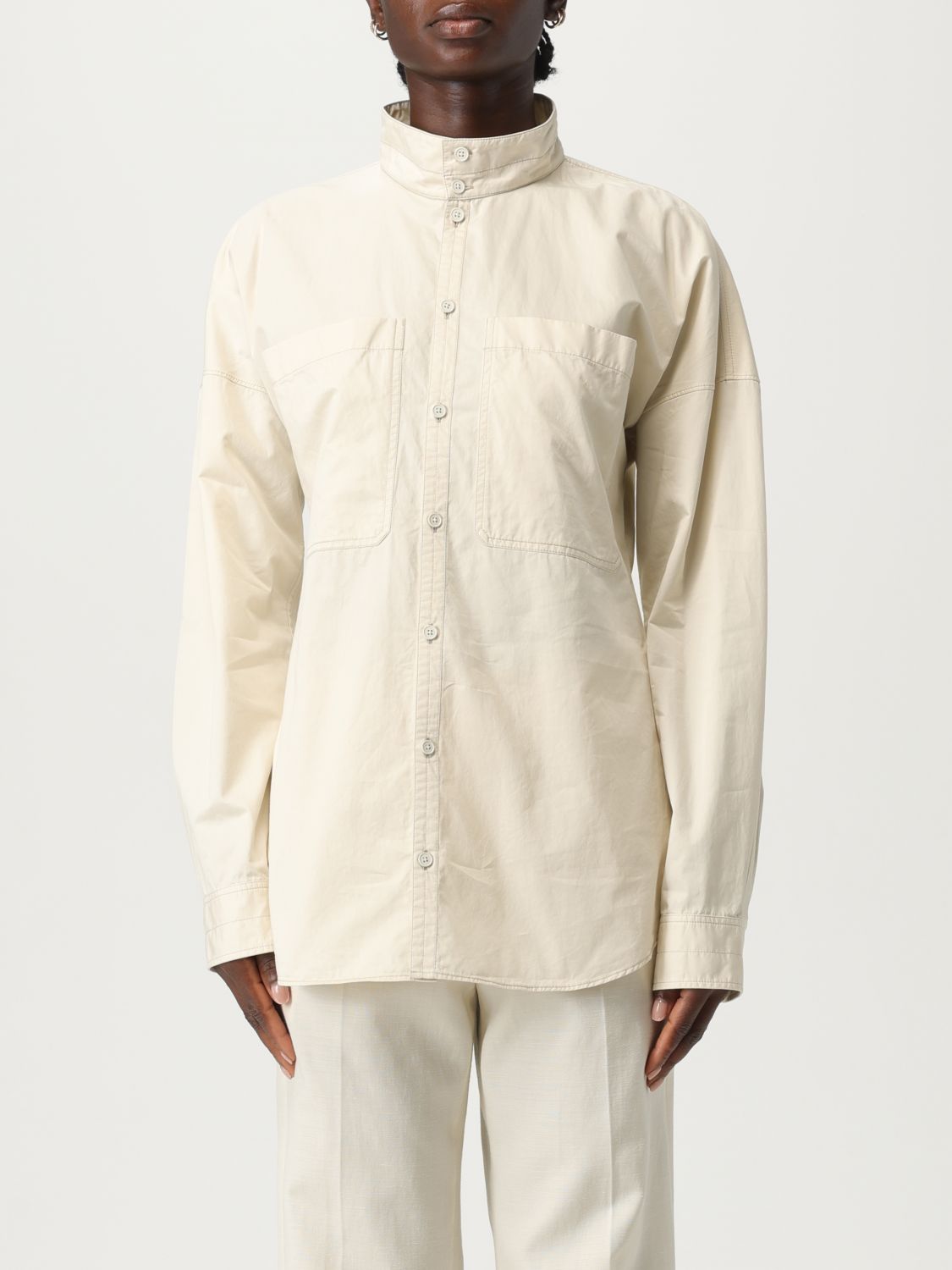 Lemaire LEMAIRE Shirt Woman color Beige　LEMAIRE シャツ レディース カラー ベージュ