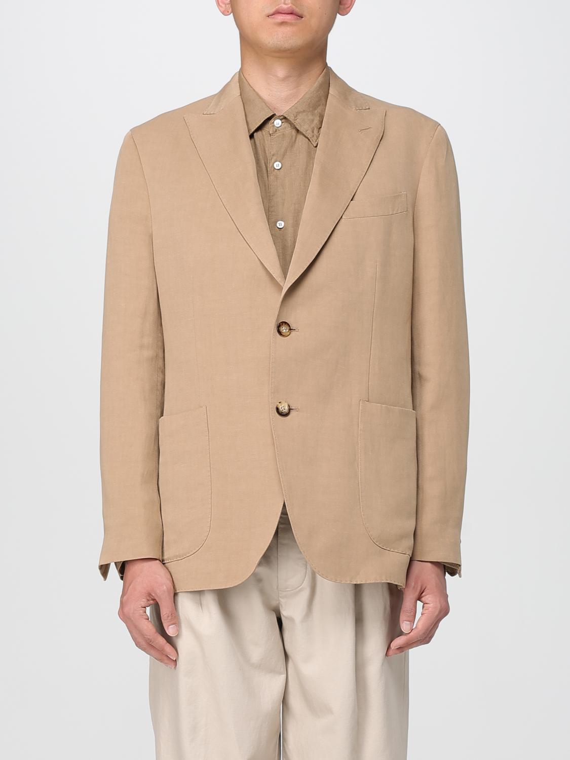 Boglioli K-jacket Single-breasted Blazer In Brown