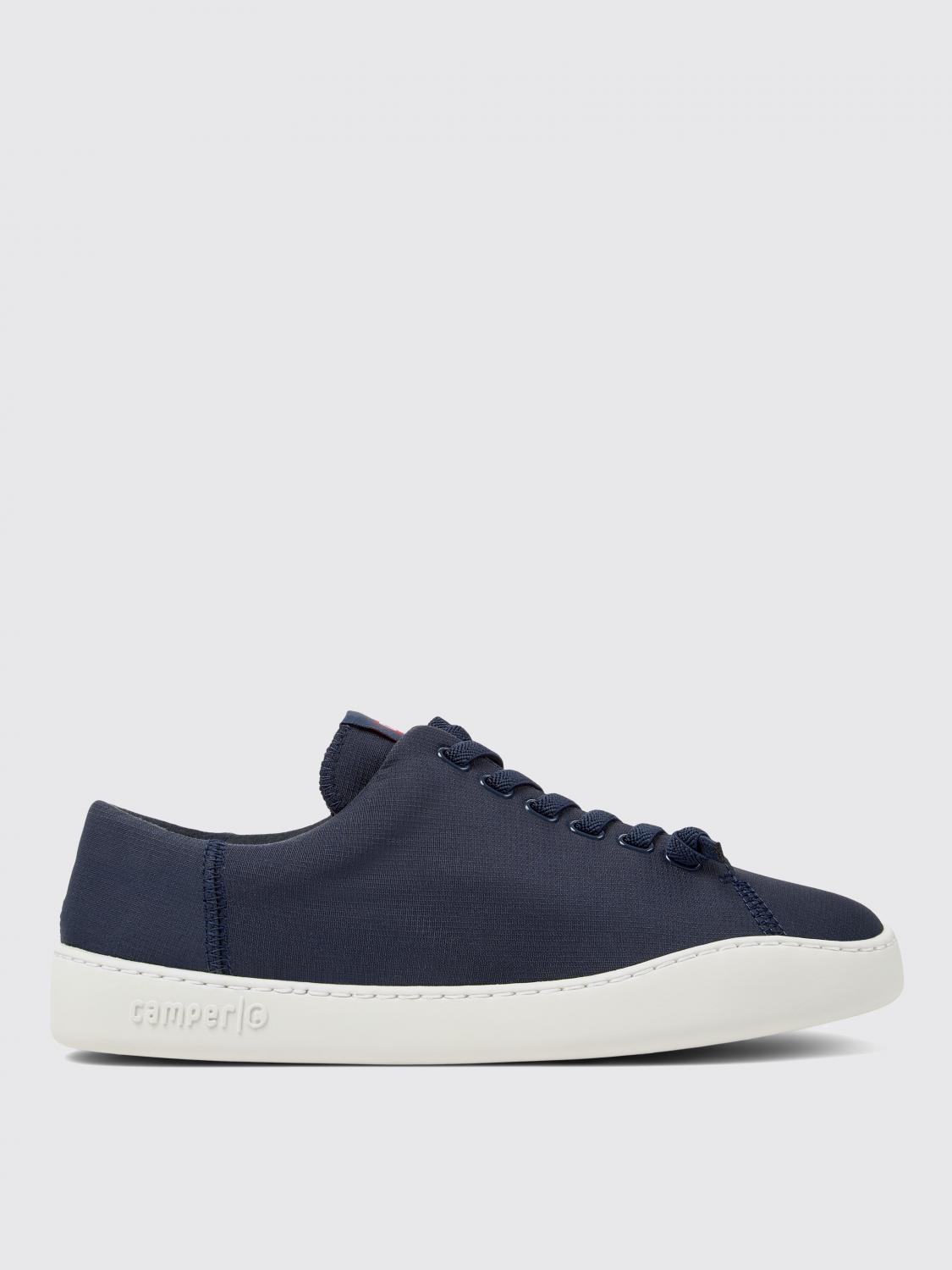 Camper Peu Touring Navy Lace-up Sneakers In Blue