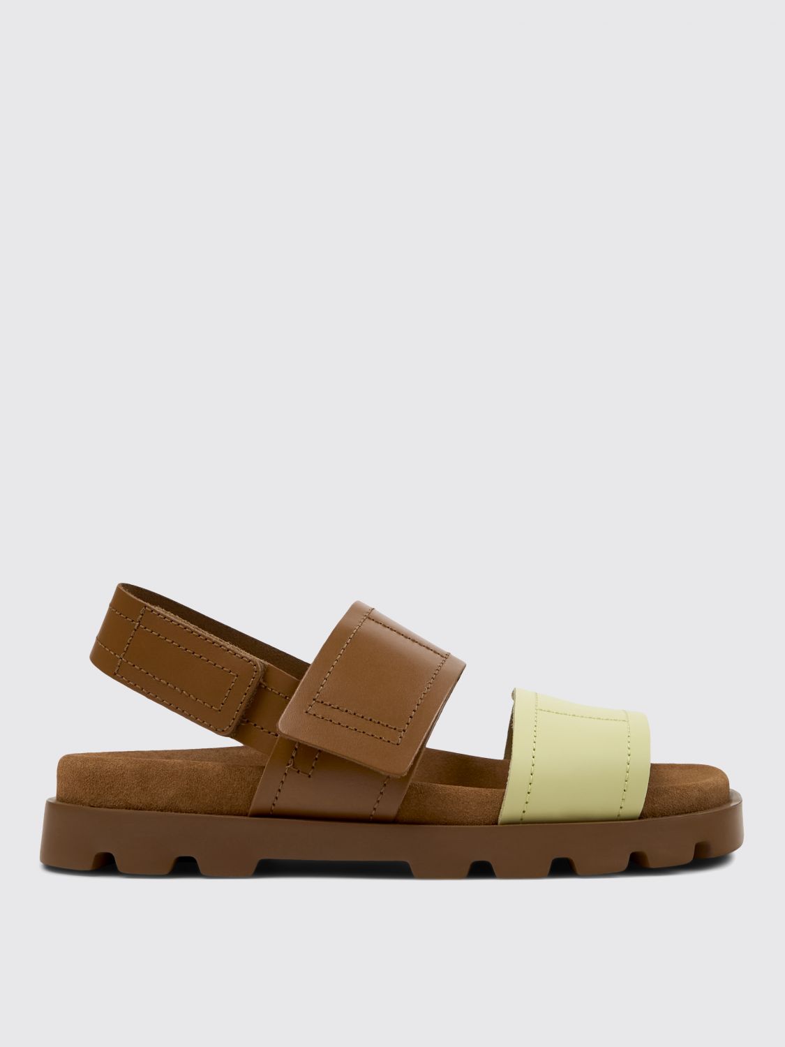 Shop Camper Flat Sandals Woman Color Multicolor