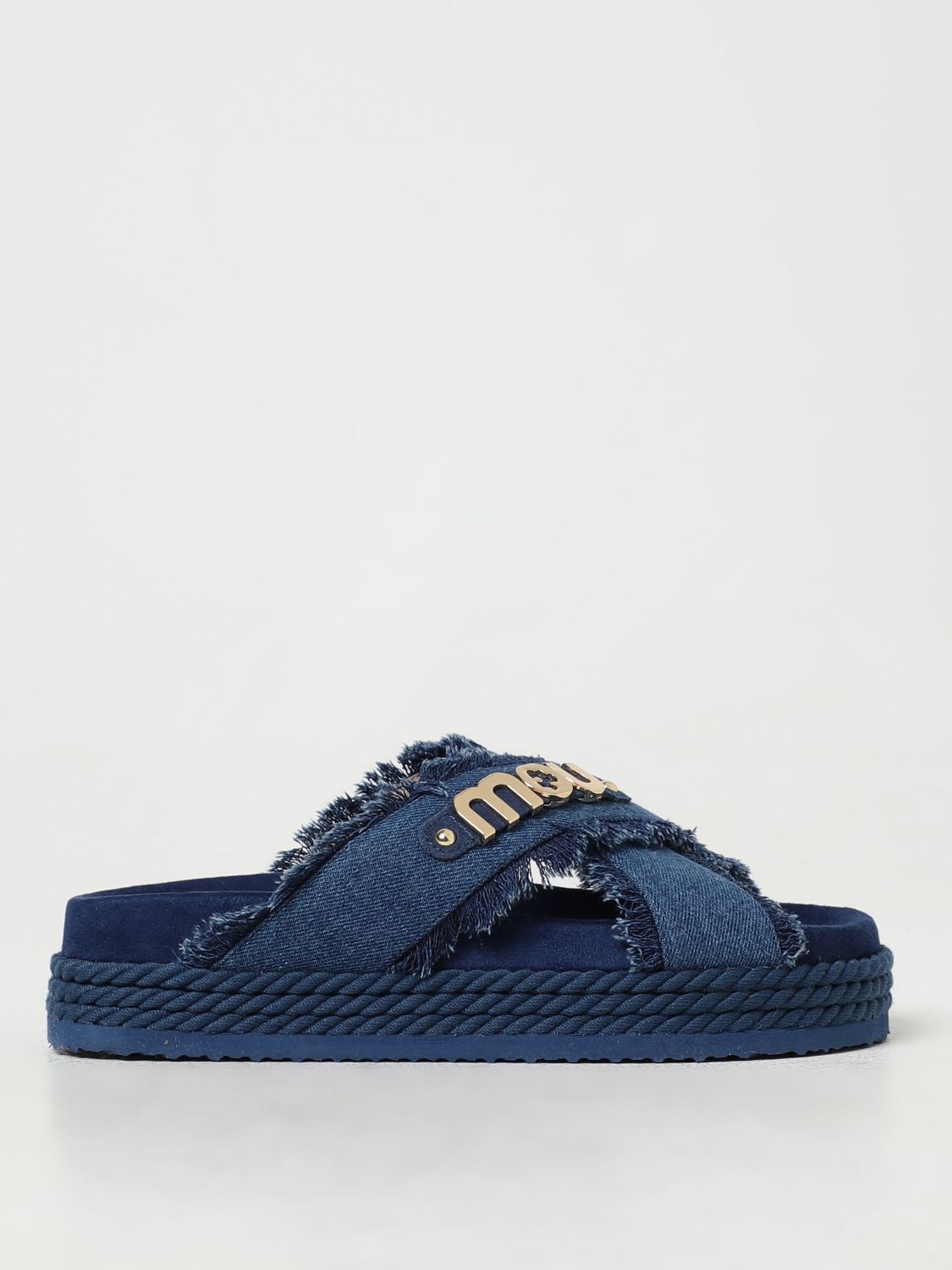 MOU FLAT SANDALS MOU WOMAN COLOR DENIM G98900028