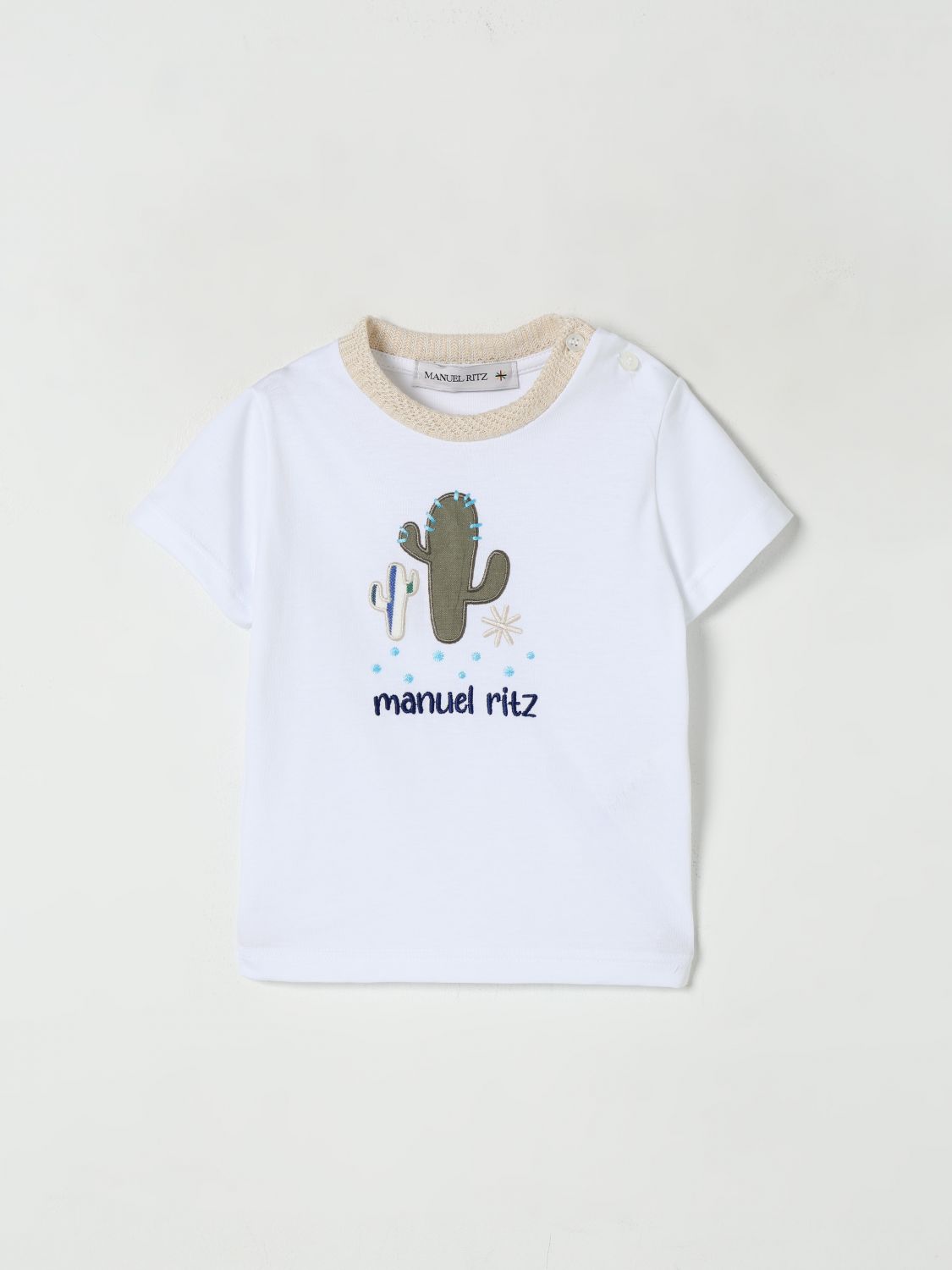 Manuel Ritz Babies' T-shirt In Cotone Con Logo
