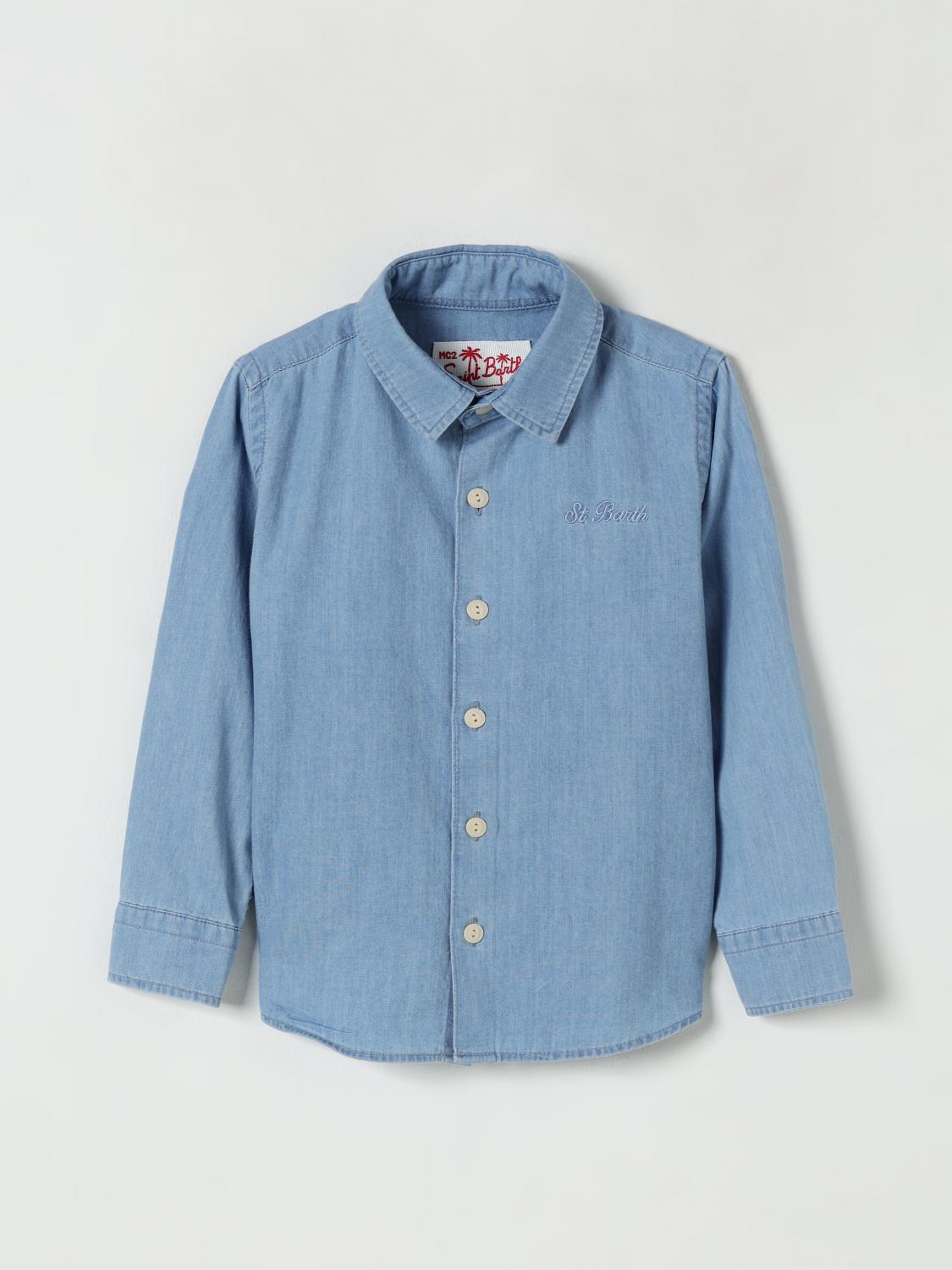 Mc2 Saint Barth Shirt Kids Color Denim