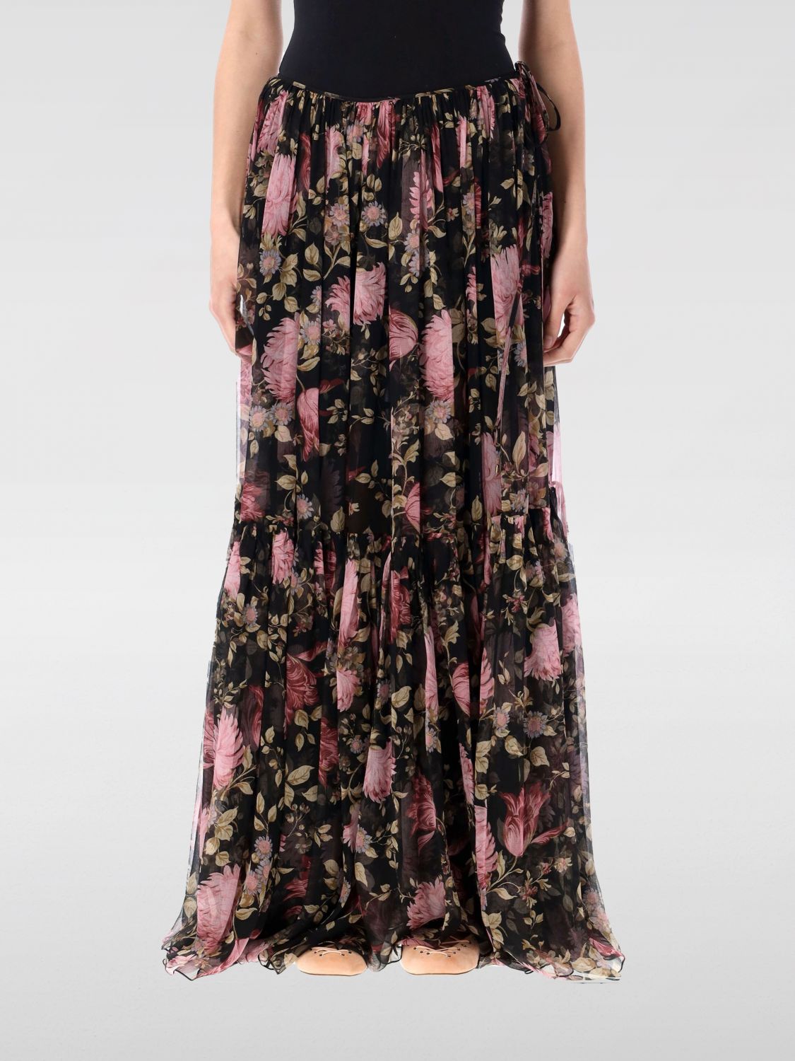 Shop Chloé Skirt Woman Color Black