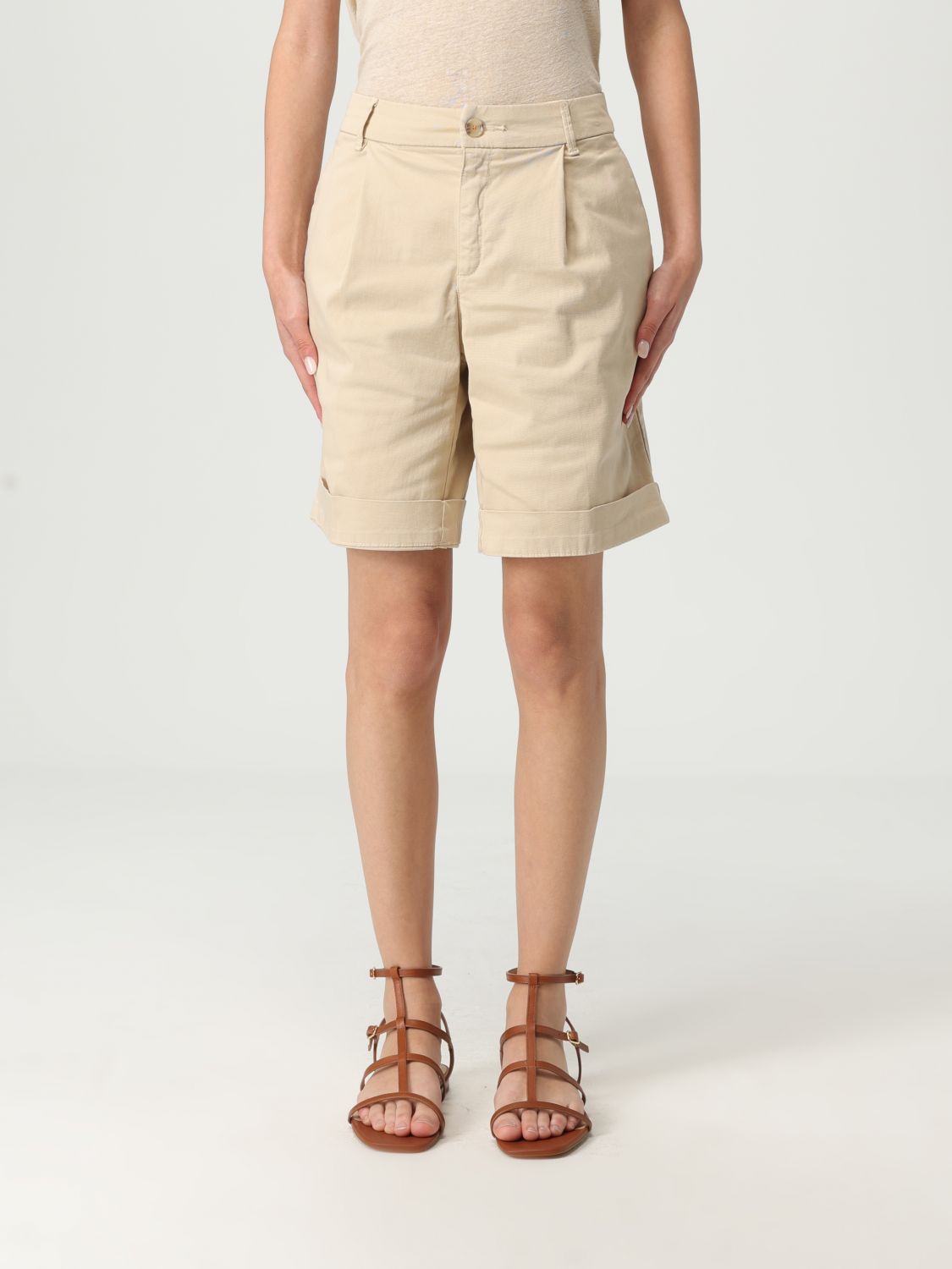 Hugo Boss Pantaloncino Boss Donna Colore Beige