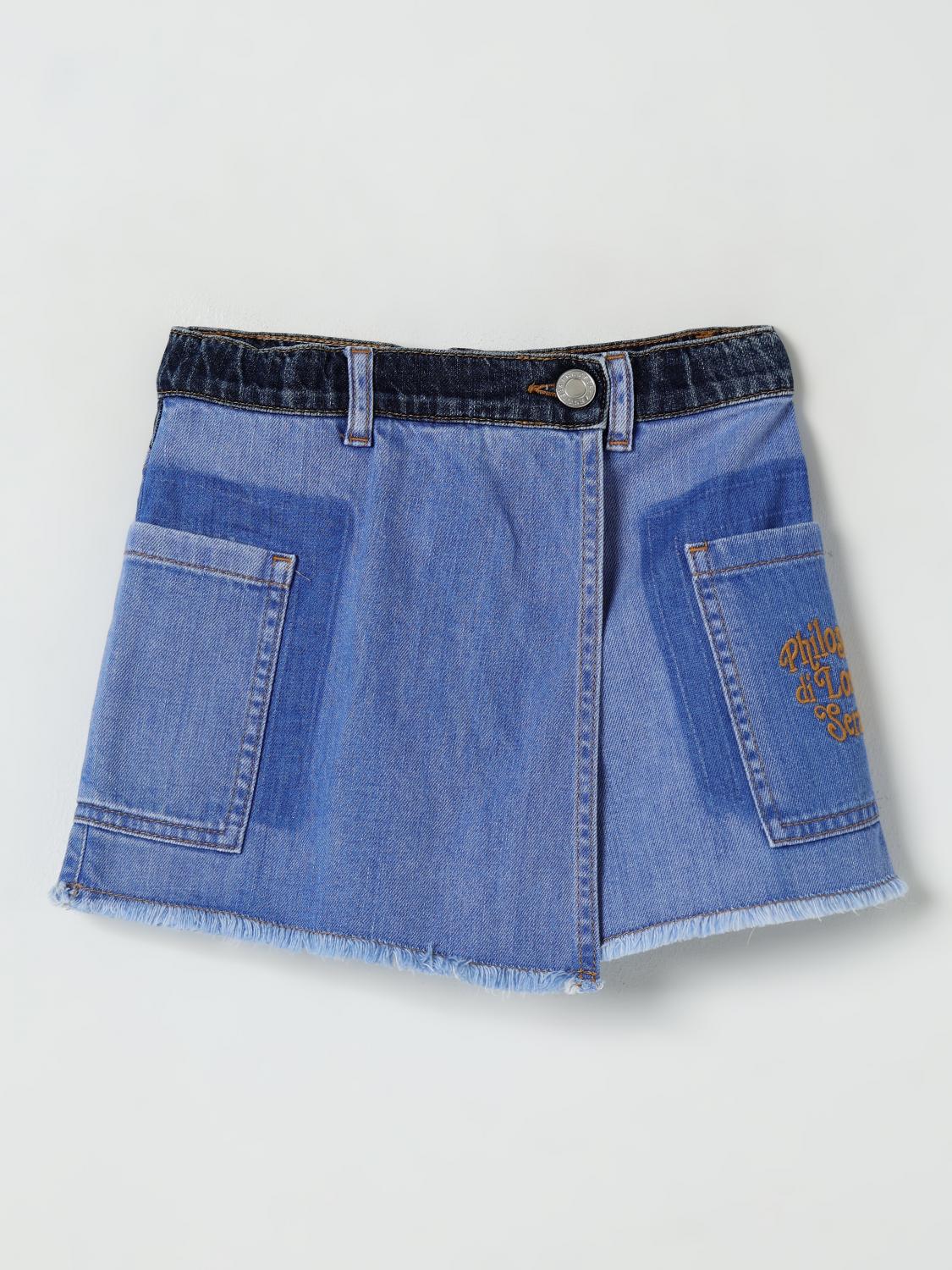Philosophy Di Lorenzo Serafini Draped-panel Denim Shorts