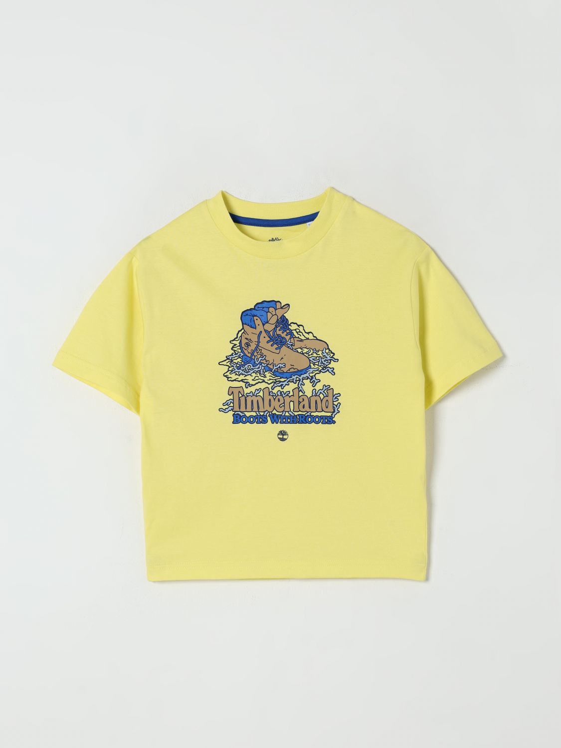 Timberland Kids' T-shirt In Cotone Con Stampa Grafica