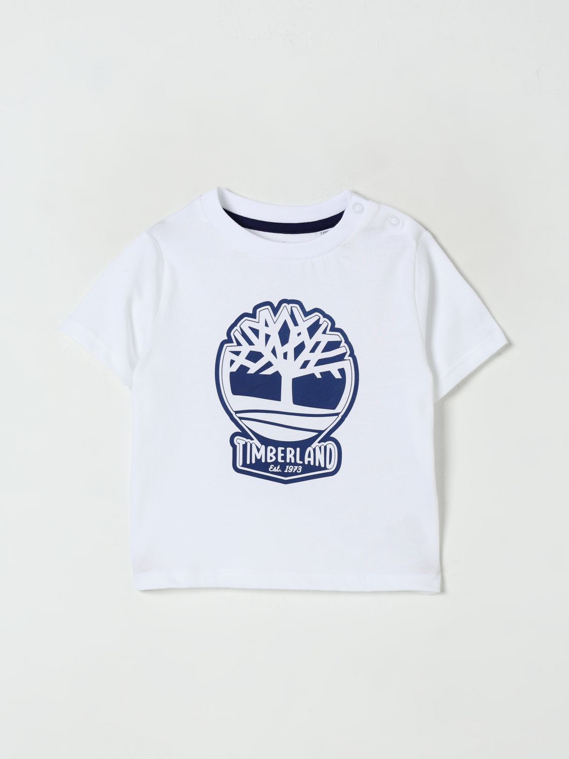 Timberland White T-shirt For Baby Boy With Tree