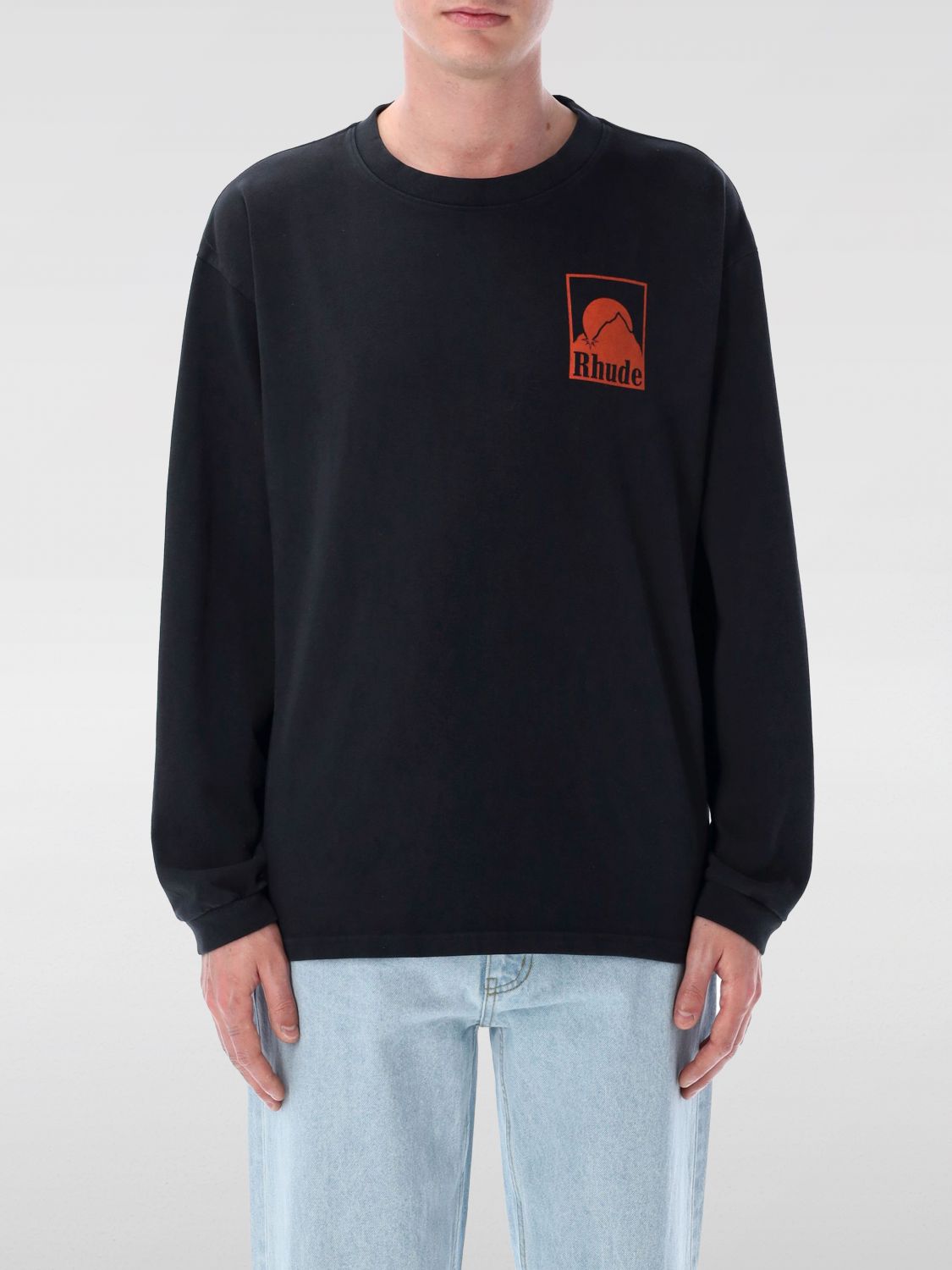 Rhude Black Moonlight Badge Ls T-shirt