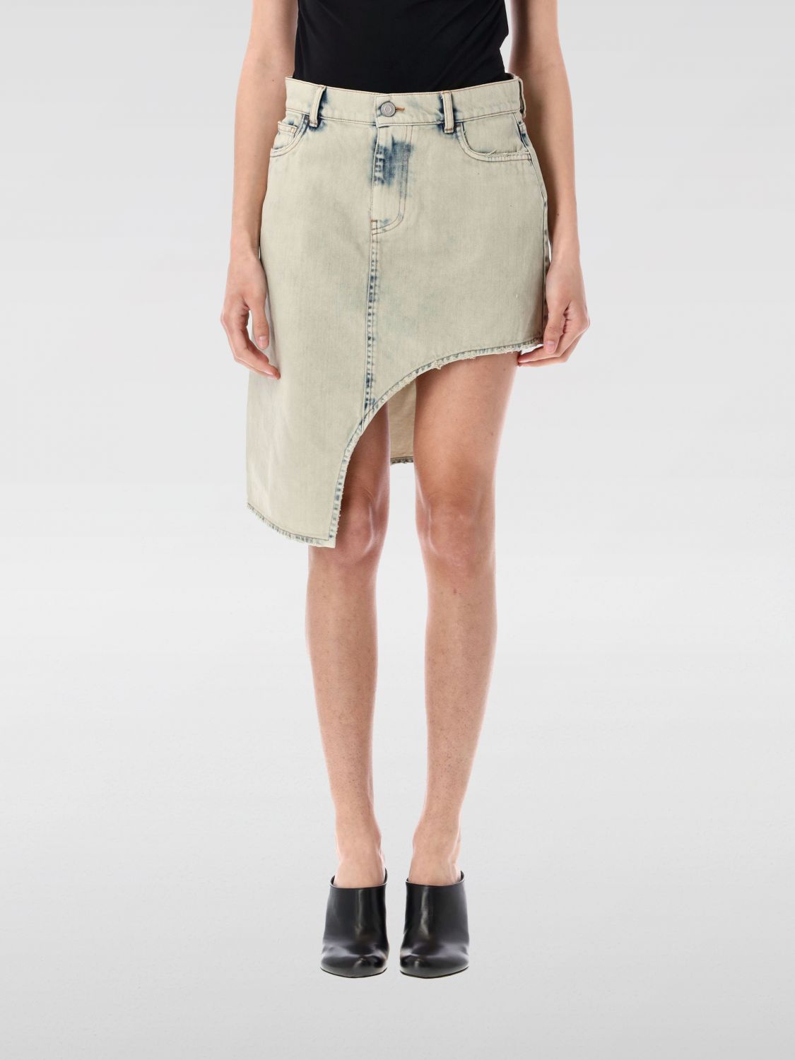 Coperni Denim Skirt With Multiple Pockets