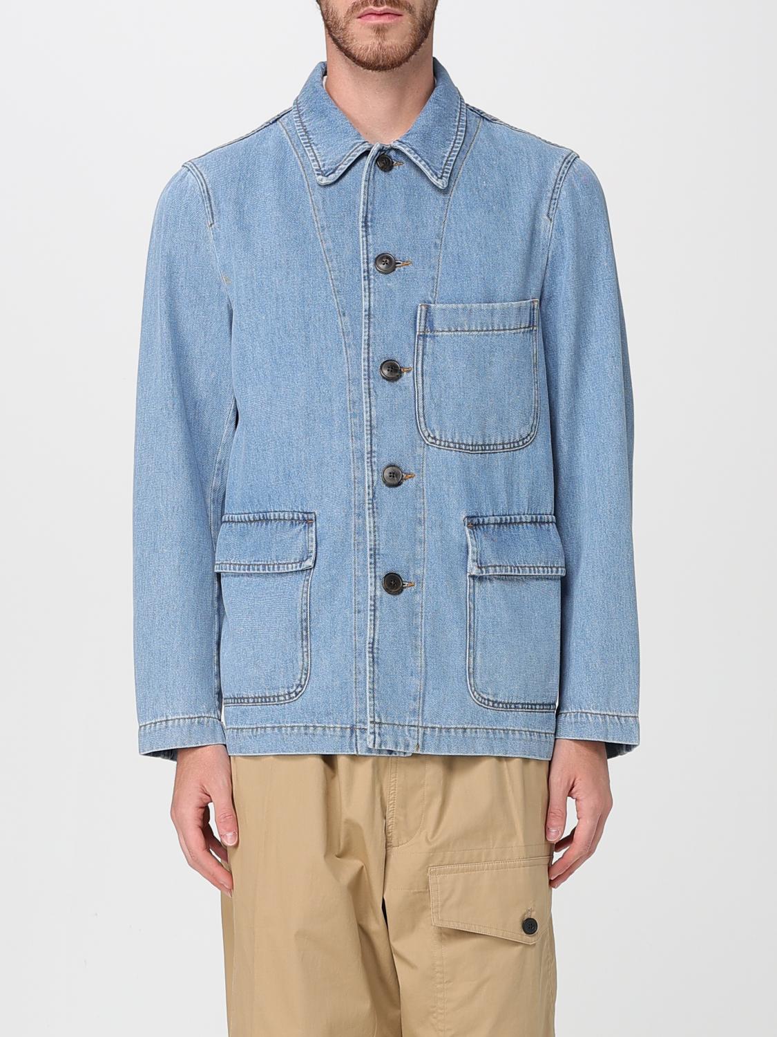 Jacket DRIES VAN NOTEN Men color Denim