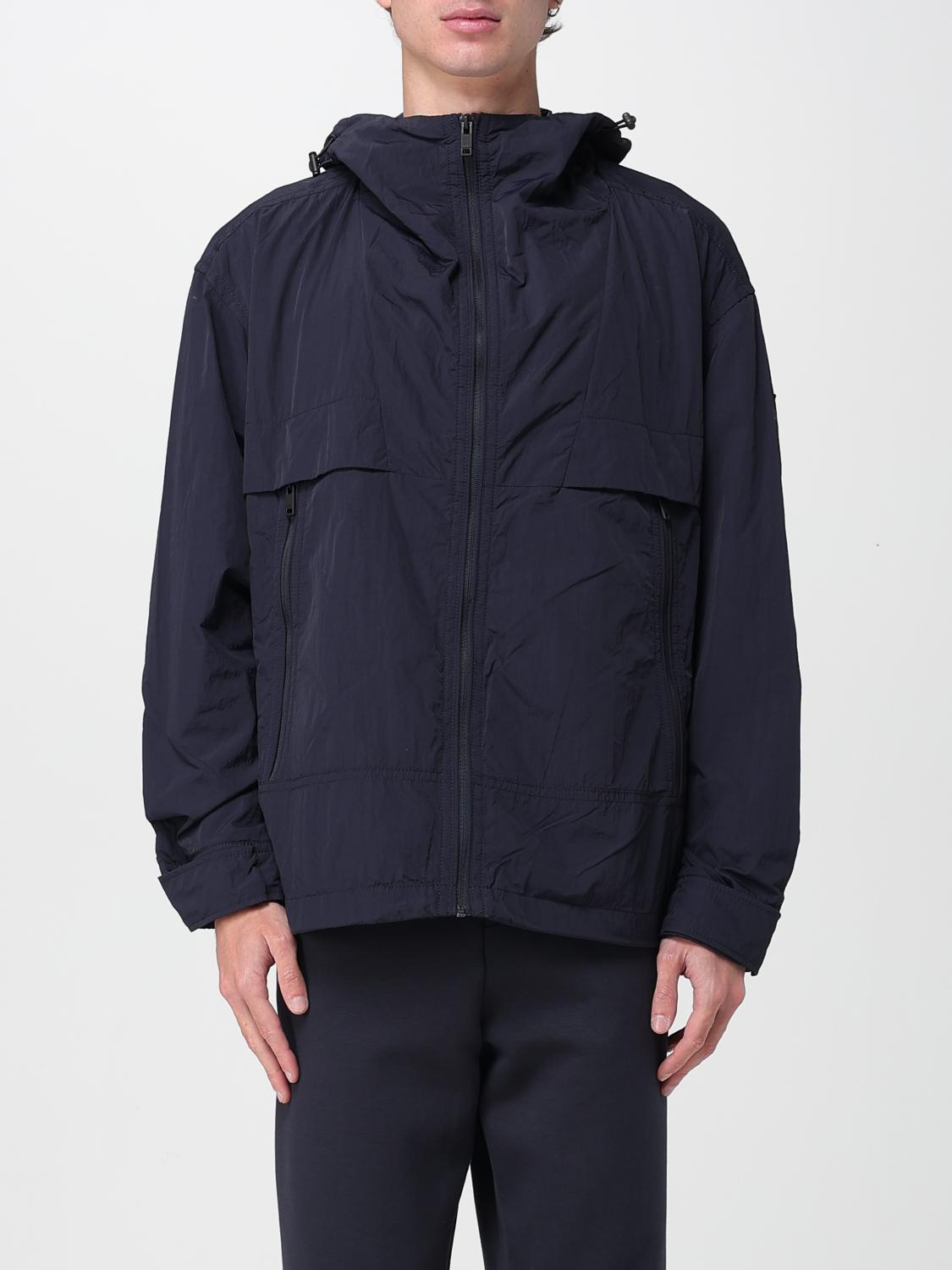 Hugo Boss Regular-fit Hooded Jacket In Air-mesh Stretch Fabric