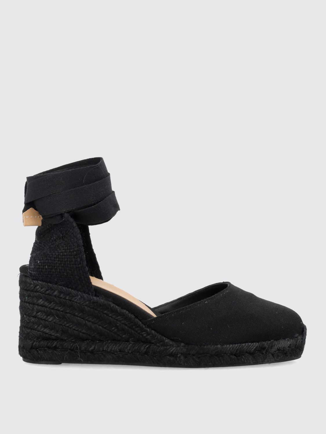 Shop Castaã±er Espadrilles Castañer Woman Color Black