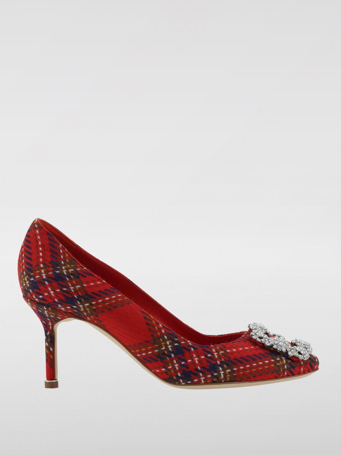 Shop Manolo Blahnik Pumps  Woman Color Red In Rot