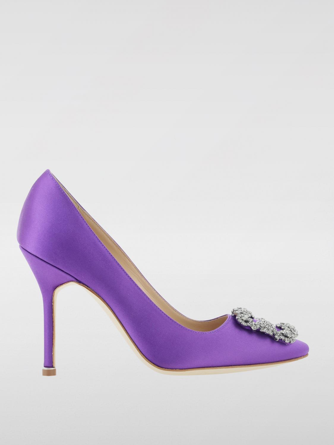 Shop Manolo Blahnik Pumps  Woman Color Violet In Violett