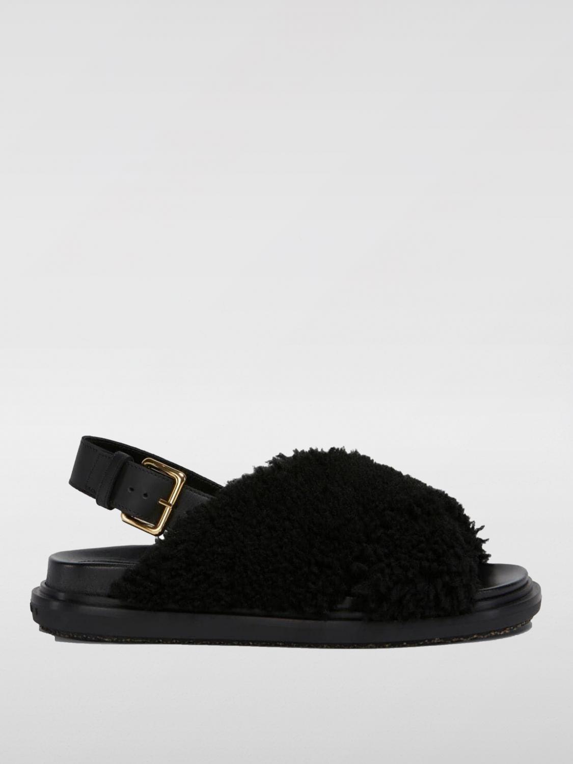 Flat Sandals MARNI Woman color Black