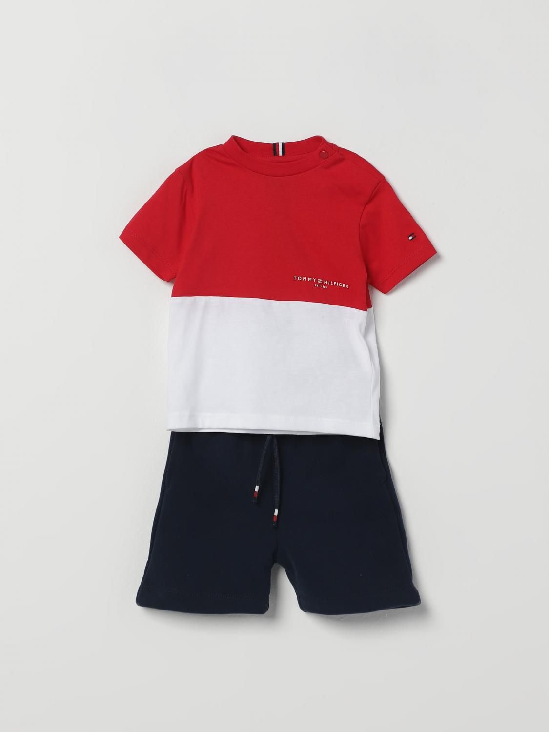 Tommy Hilfiger Completo Bambino Colore Lampone