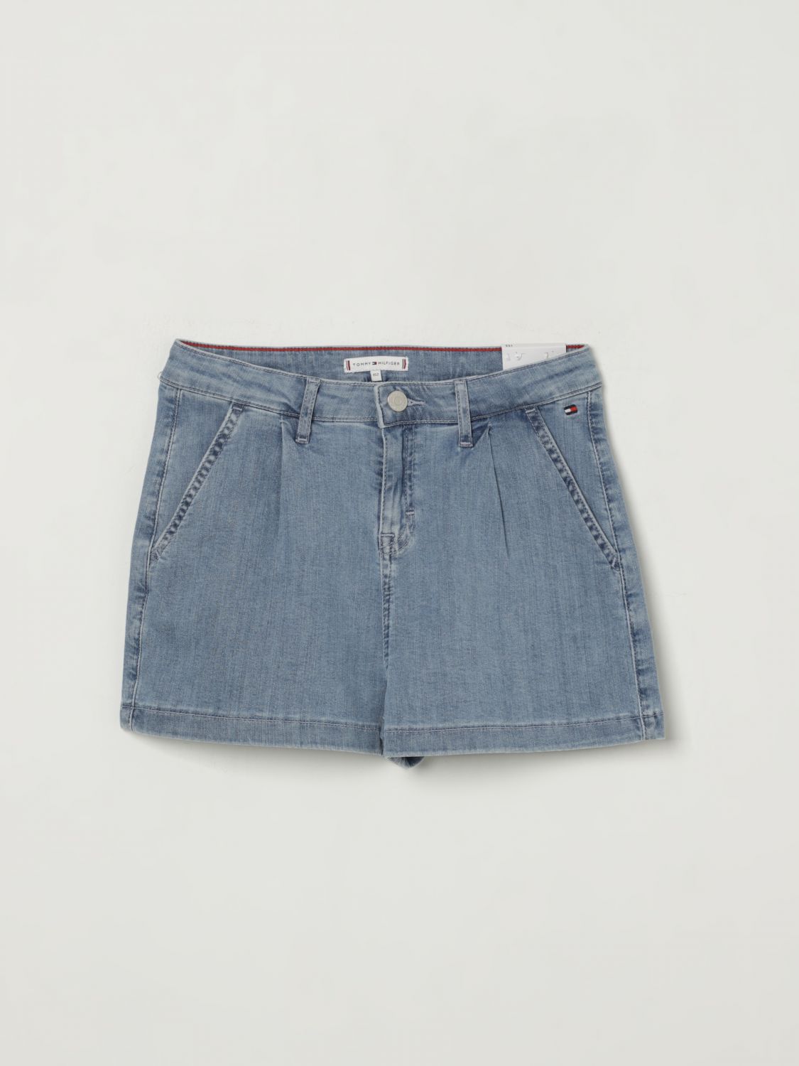 Shop Tommy Hilfiger Short Kids Color Navy