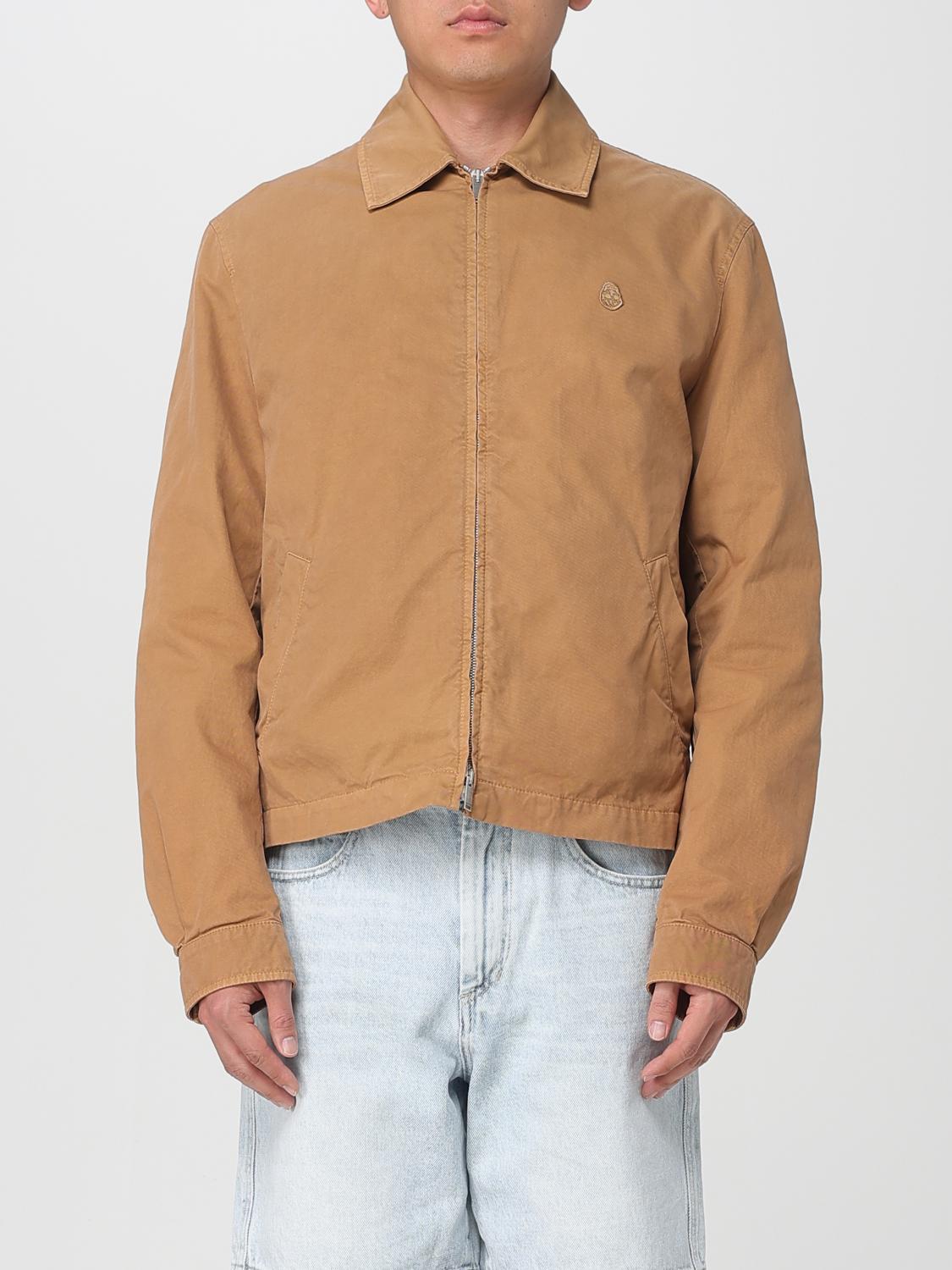 Alexander Mcqueen Coat Men Color Brown In Blue