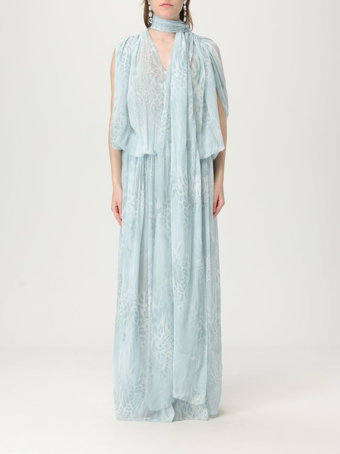 Blumarine Printed Chiffon Dress