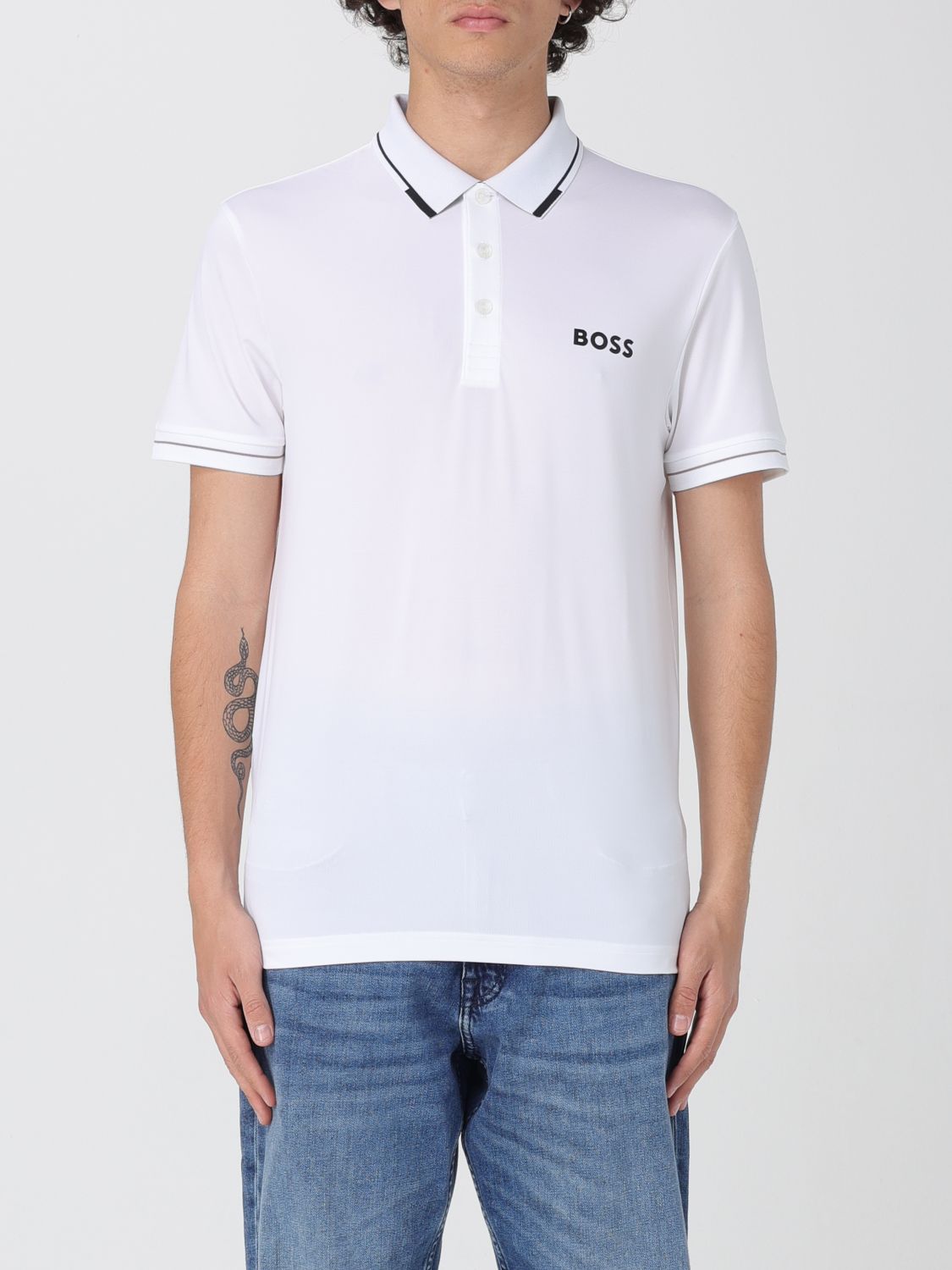Shop Hugo Boss Polo Shirt Boss Men Color White