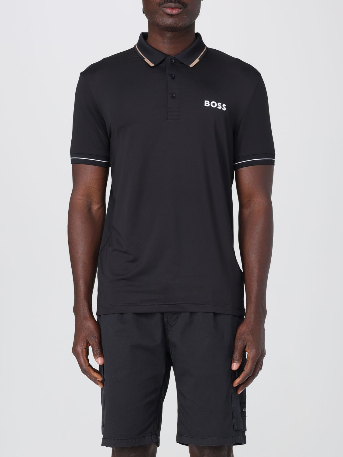 Shop Hugo Boss Polo Shirt Boss Men Color Black